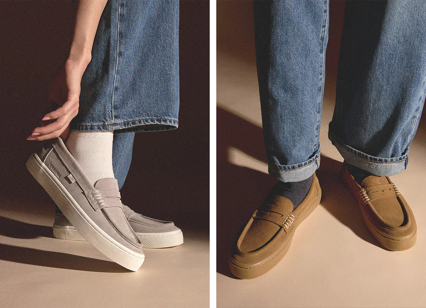 CAJU Light Grey Suede Loafer - Image 6