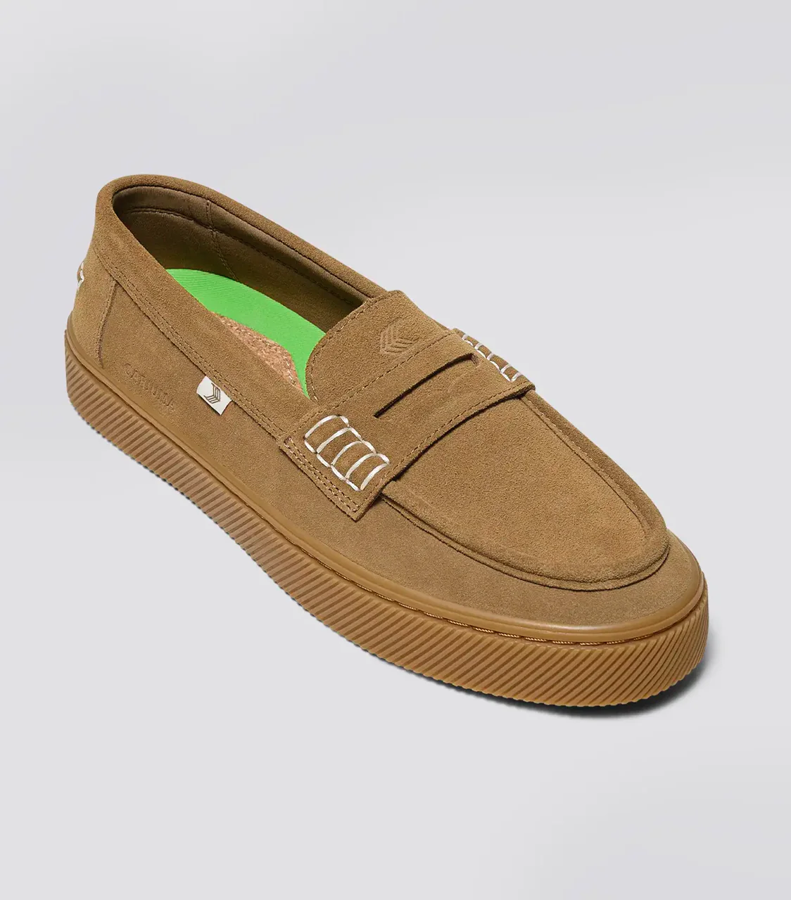 CAJU Gum Camel Suede Loafer - Image 2