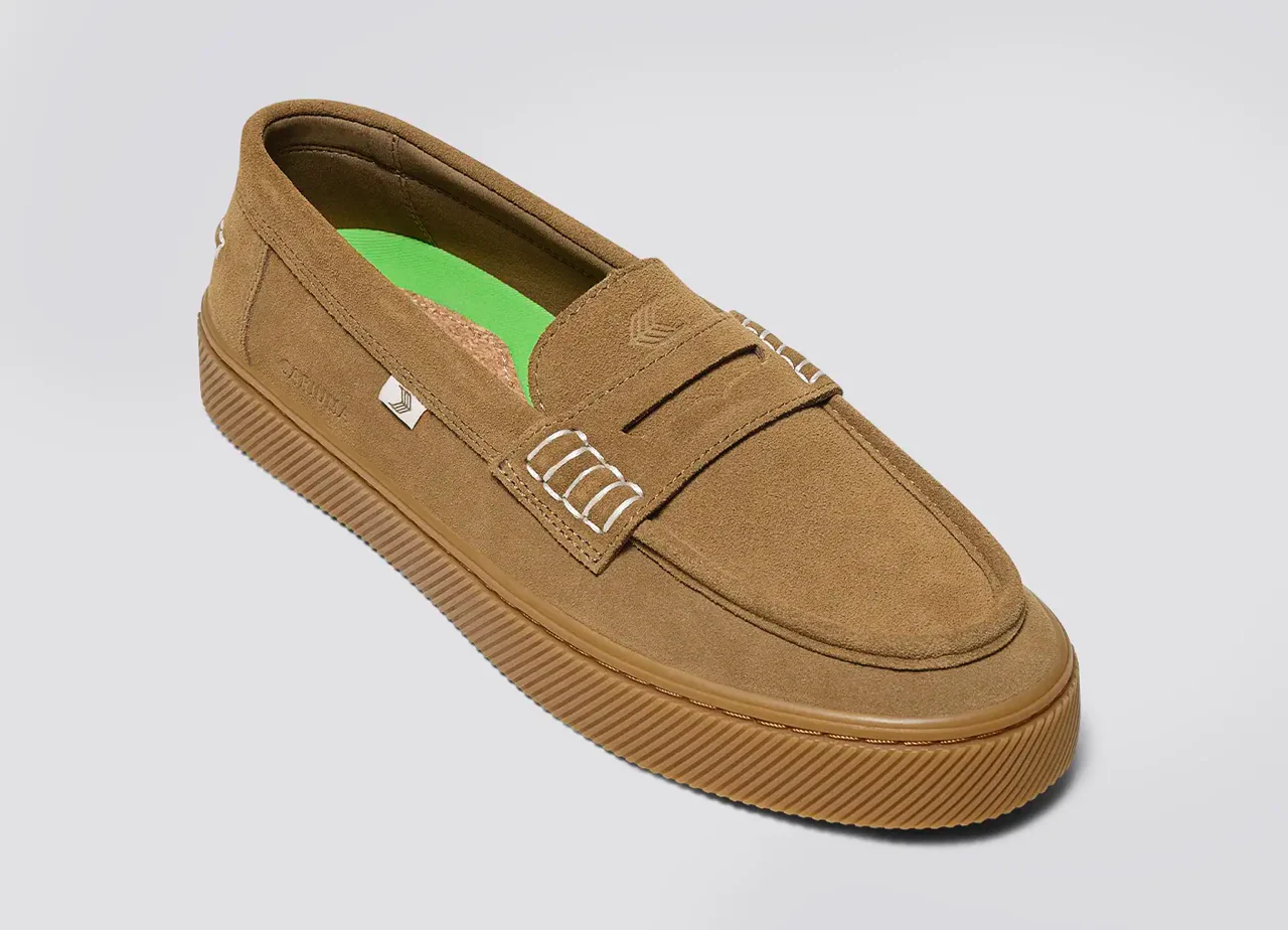 CAJU Gum Camel Suede Loafer - Image 5