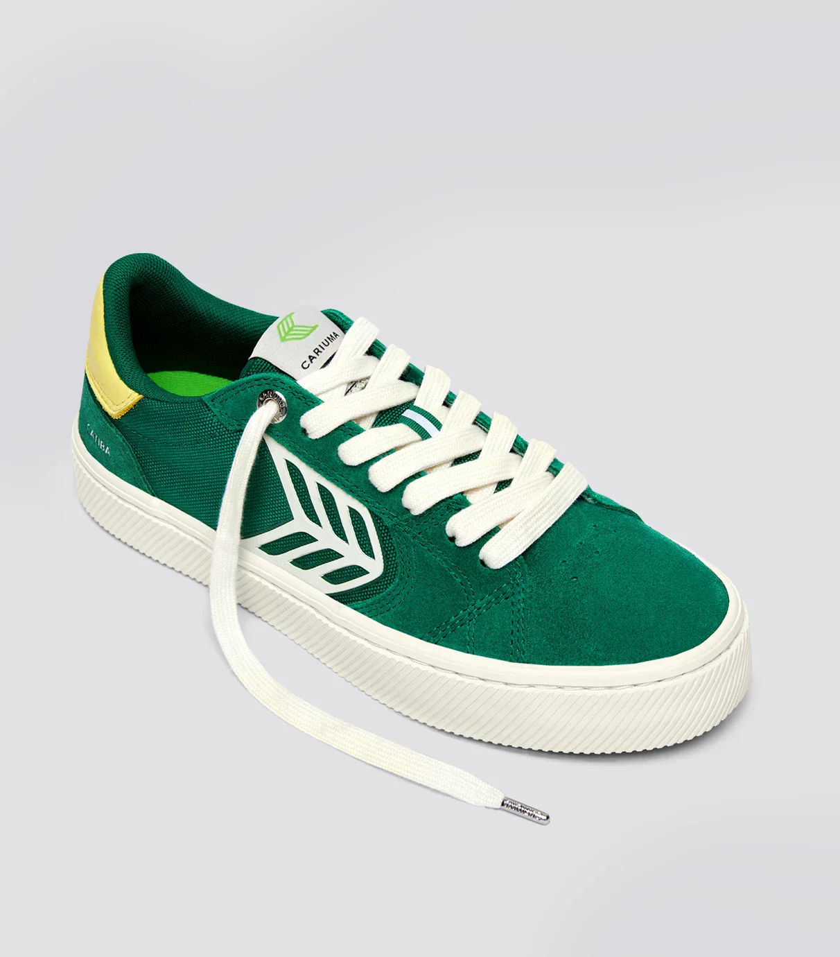 CATIBA PRO 2.0 Abundant Green Suede and Cordura Ivory Logo Lemonade Sneaker - Image 2
