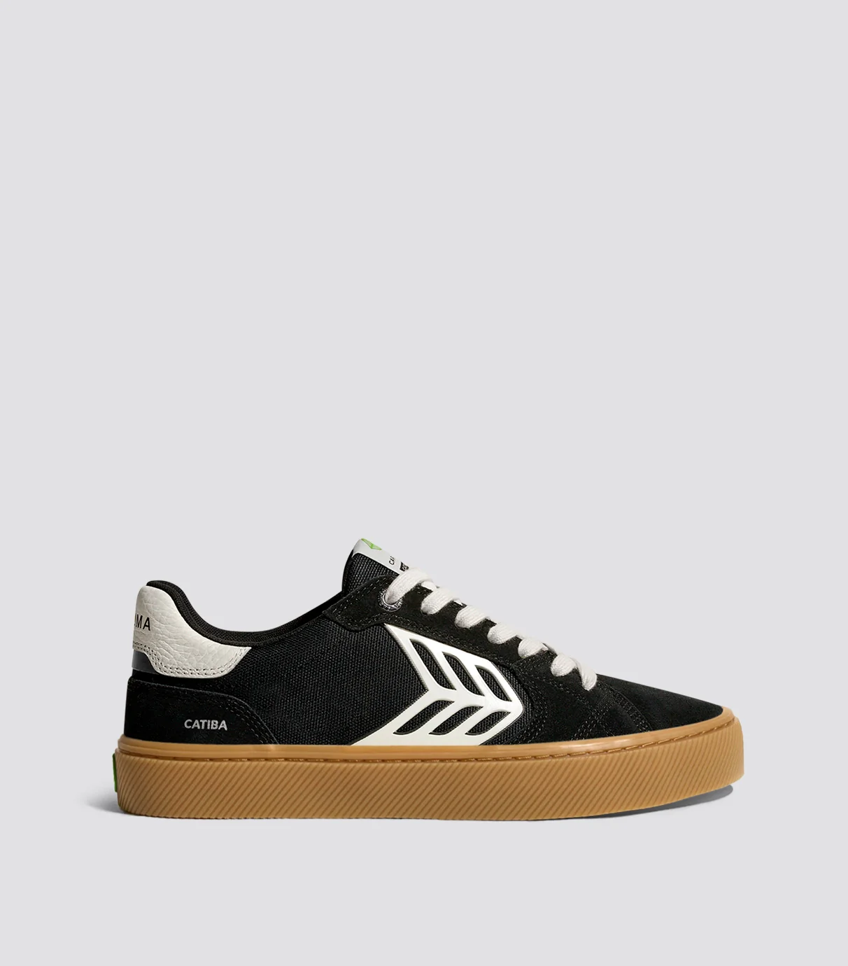CATIBA PRO 2.0 Gum Black Suede and Ivory Logo Sneaker