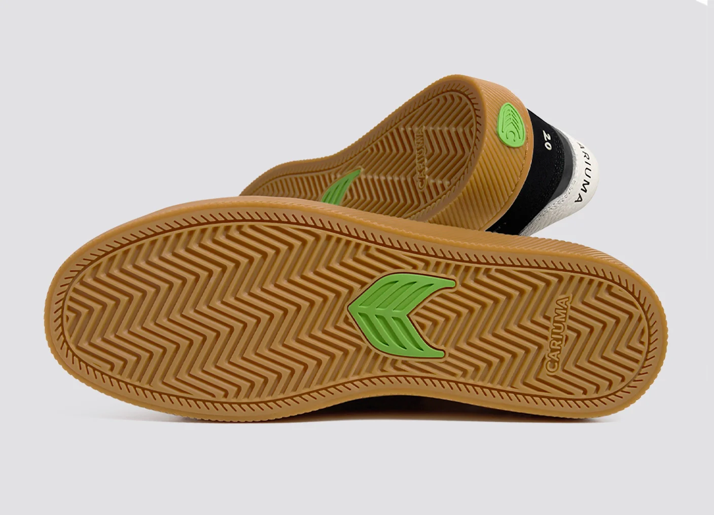 CATIBA PRO 2.0 Gum Black Suede and Ivory Logo Sneaker - Image 7