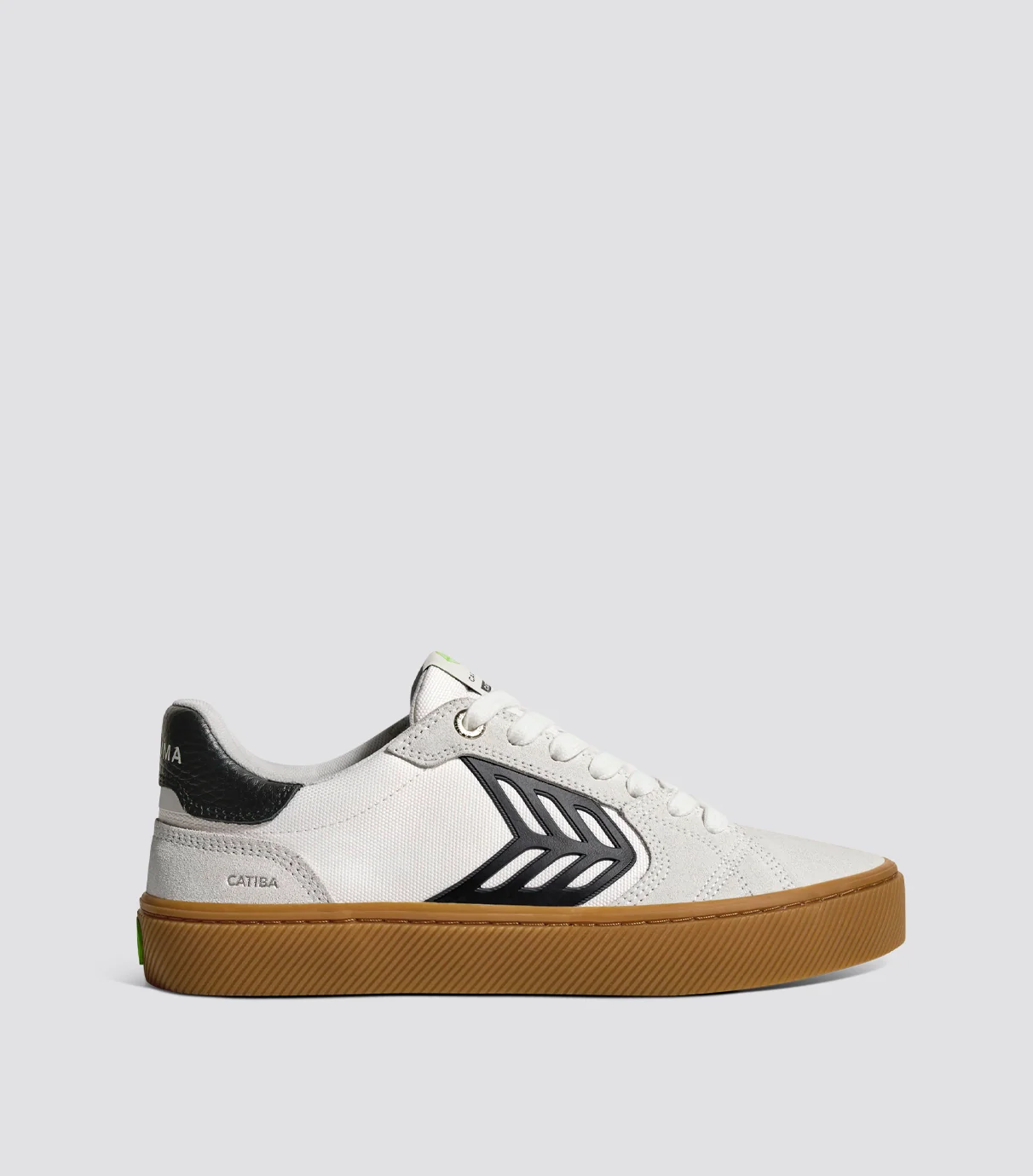 CATIBA PRO 2.0 Gum Off-White Smoke Suede and Black Logo Sneaker