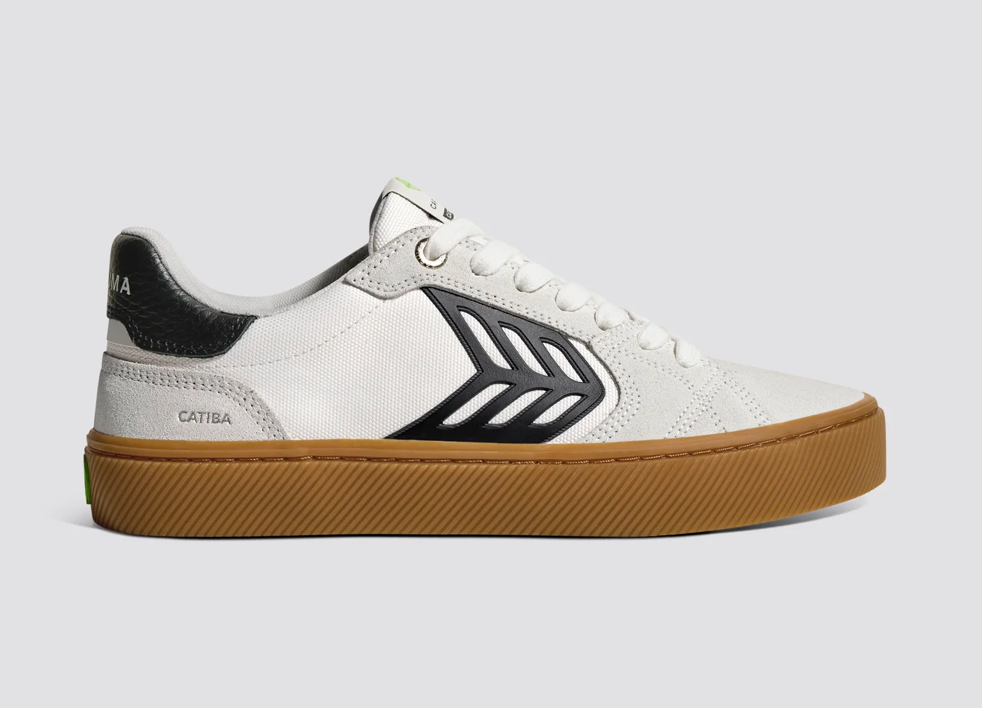 CATIBA PRO 2.0 Gum Off-White Smoke Suede and Black Logo Sneaker - Image 4