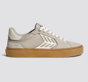 CATIBA PRO 2.0 Plaza Taupe Suede and Cordura Ivory Logo Sneaker - Image 11