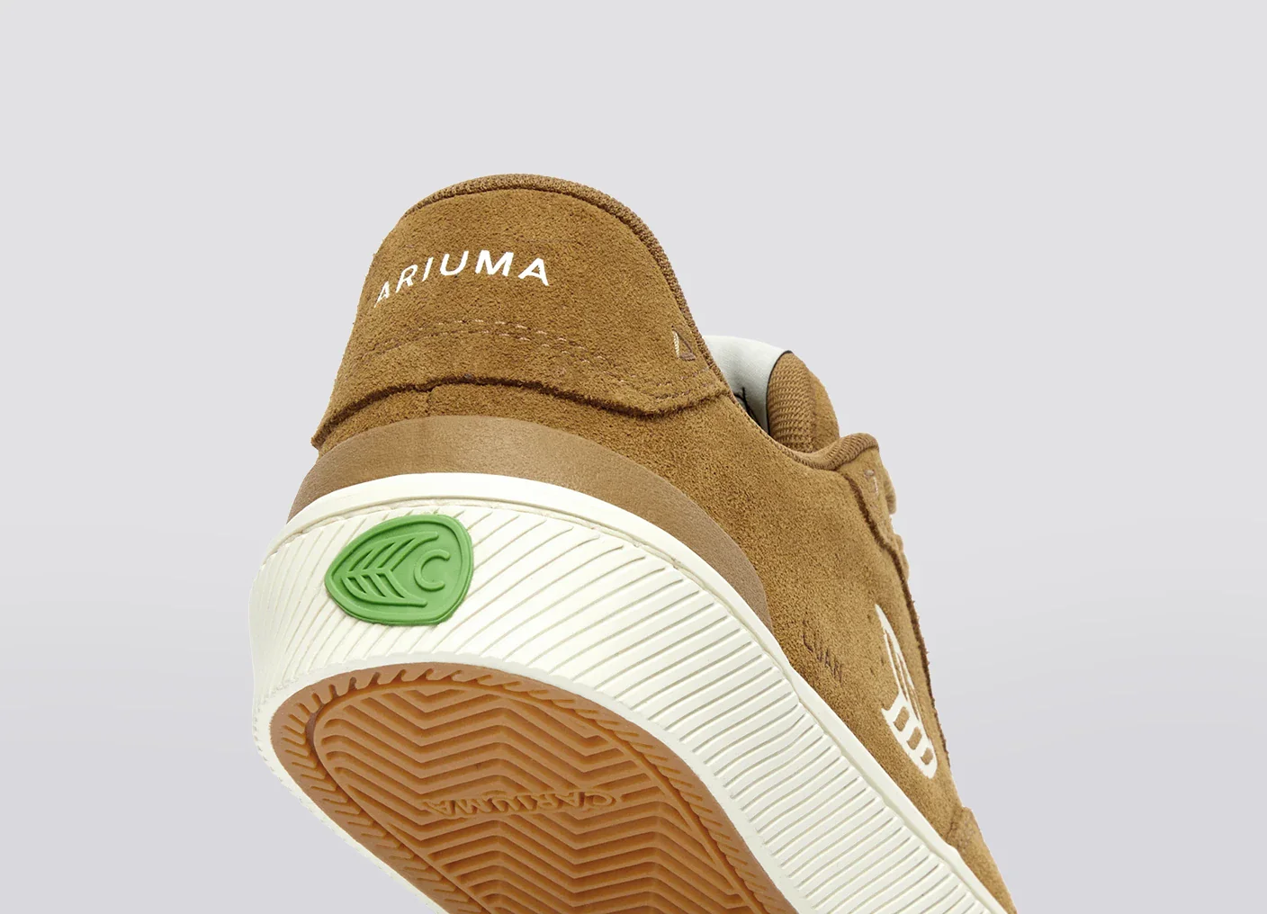 LUAN PRO Camel Suede Ivory Logo Sneaker - Image 7