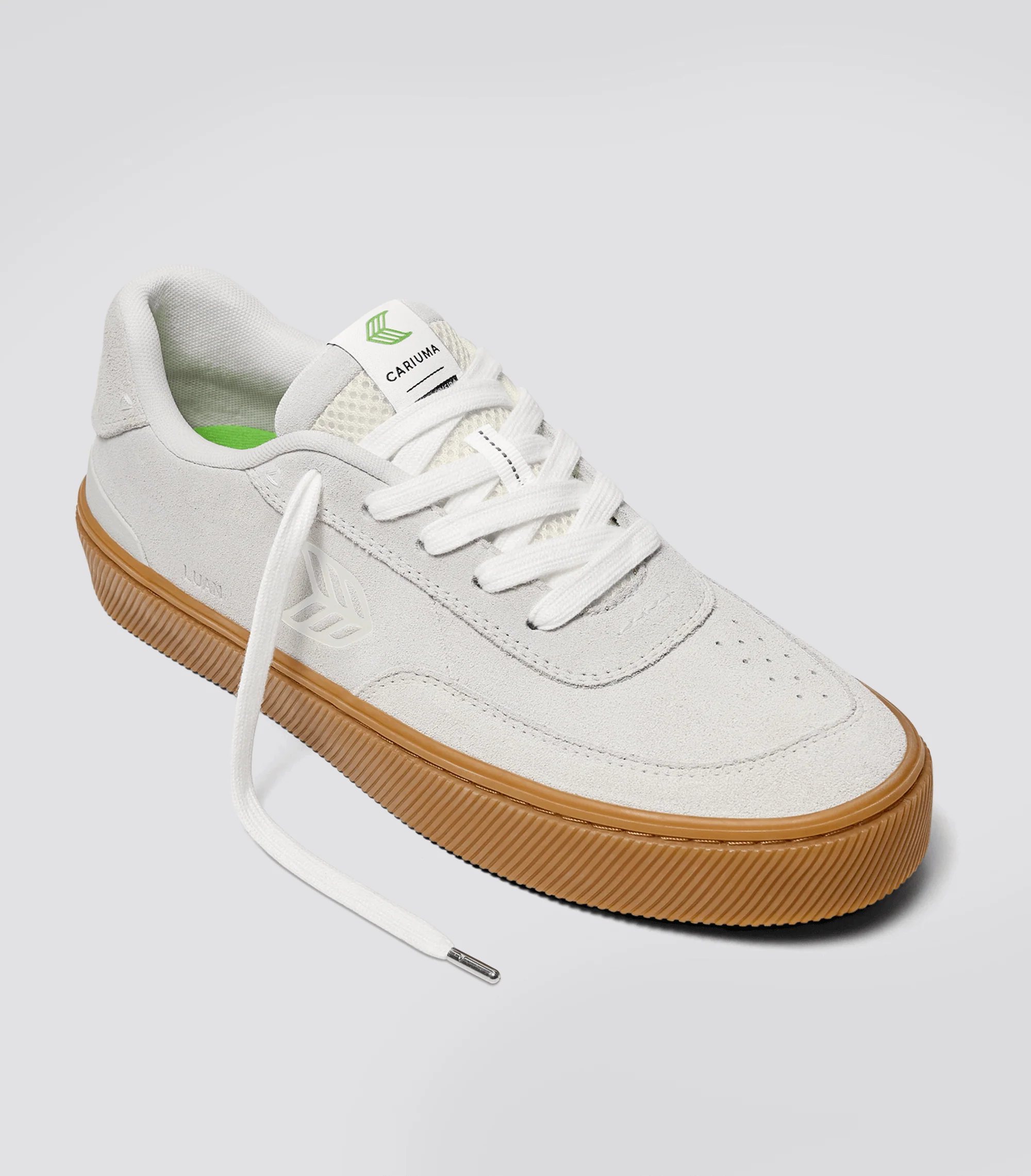 LUAN PRO Gum Smoke White Suede Off-White logo Sneaker - Image 2