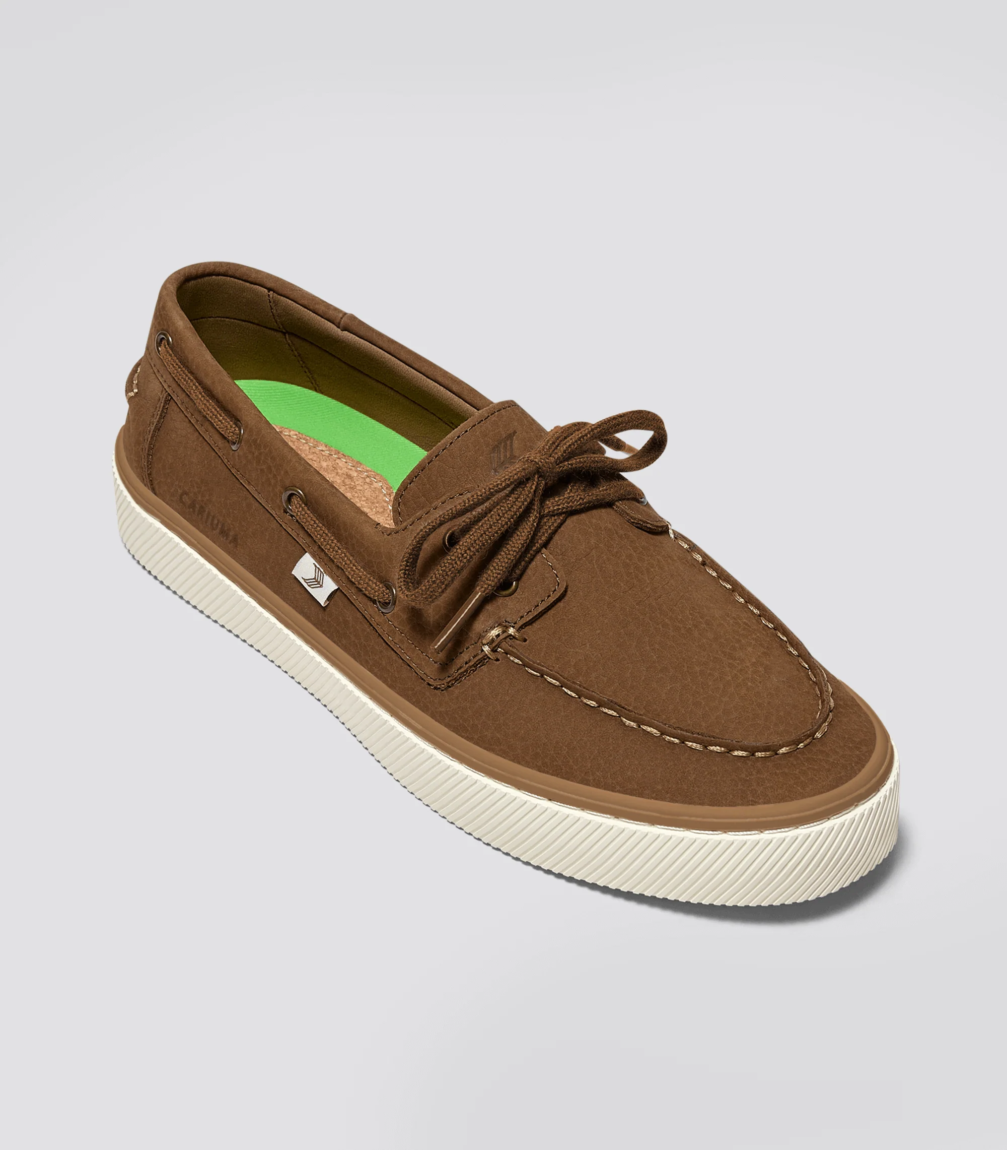 Maré Mocha Nubuck Boat Shoe - Image 2