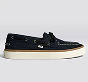 Maré Navy Nubuck Boat Shoe - Image 11
