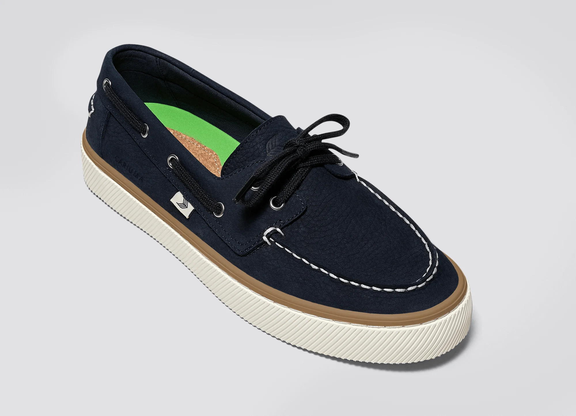 Maré Navy Nubuck Boat Shoe - Image 5