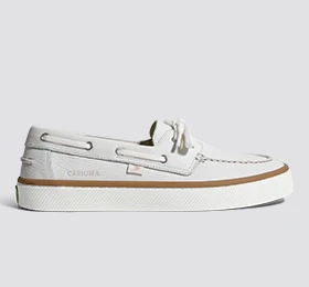 Maré White Premium Leather Boat Shoe - Image 11