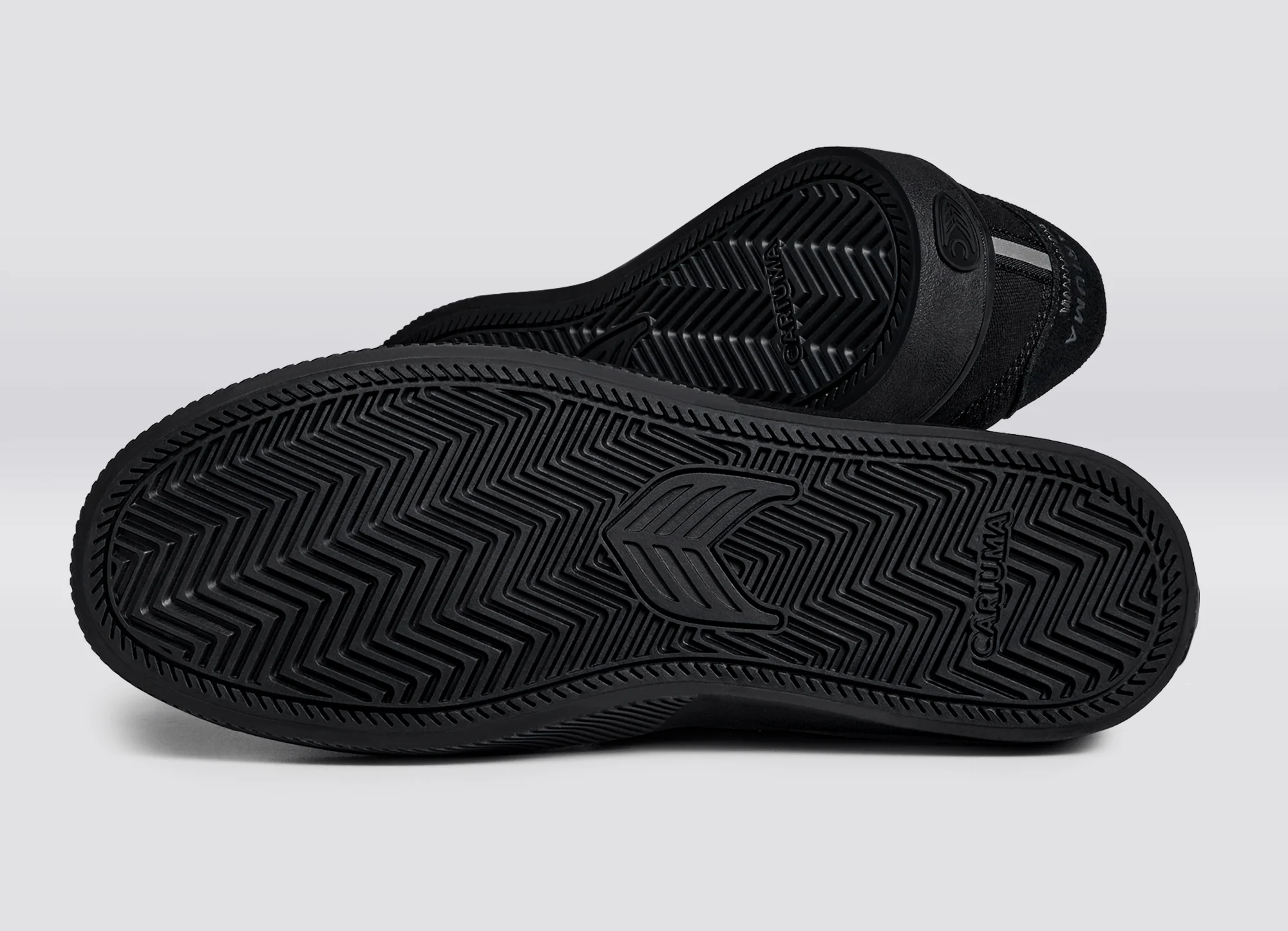 NAIOCA PRO All Black Suede and Canvas Ash Grey Logo Sneaker - Image 7