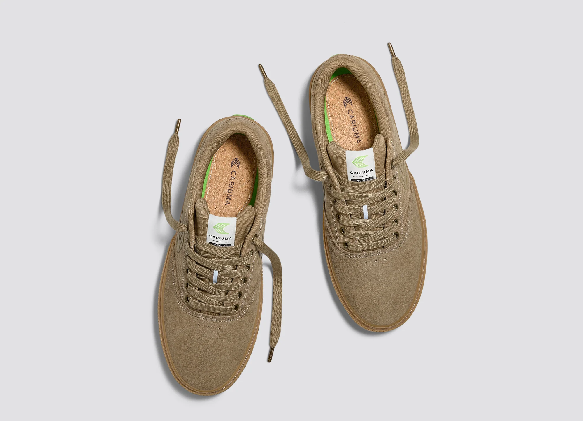 NAIOCA PRO Gum Burnt Sand Suede and Canvas Burnt Sand Logo Sneaker - Image 9