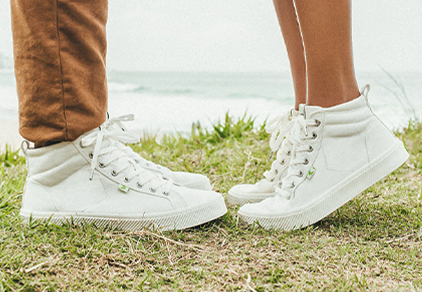 OCA High Off-White Canvas Sneaker - Image 6