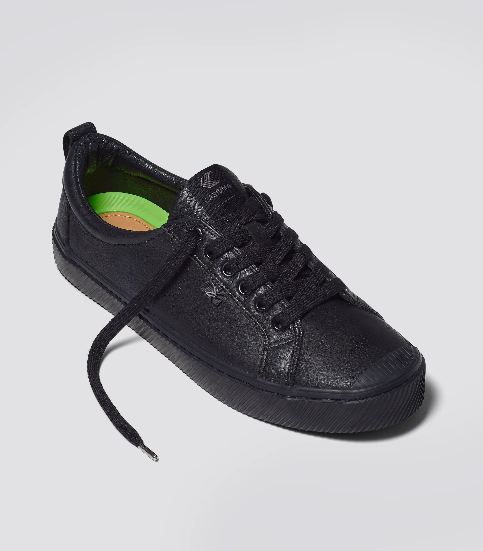 OCA Low All Black Premium Leather Sneaker - Image 2