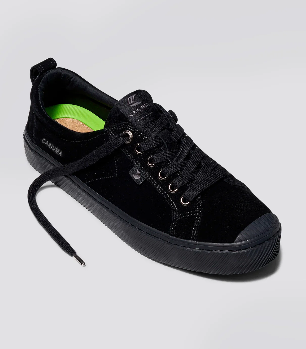 OCA Low All Black Suede Sneaker - Image 2