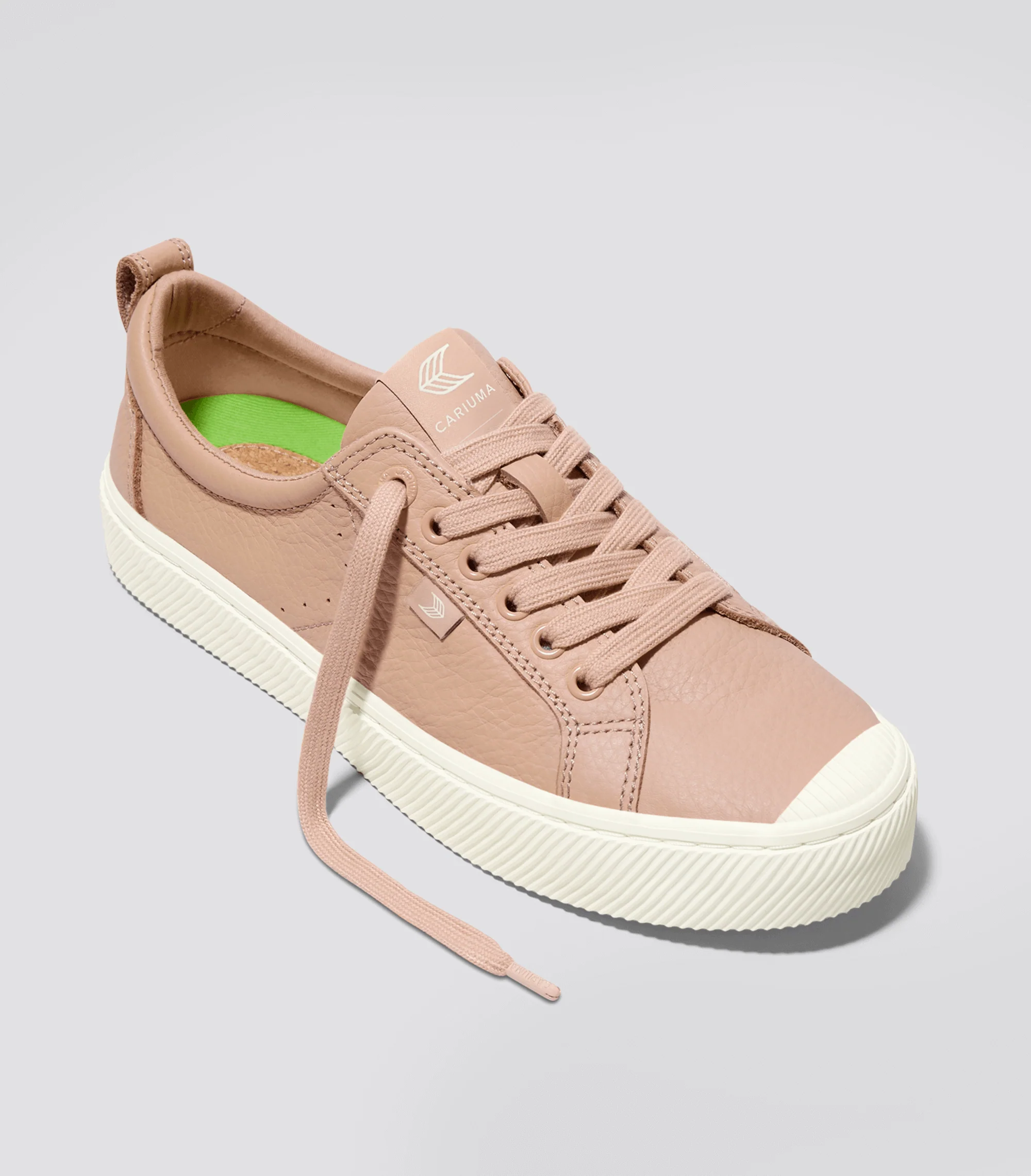 OCA Low Beige Premium Leather Sneaker - Image 2