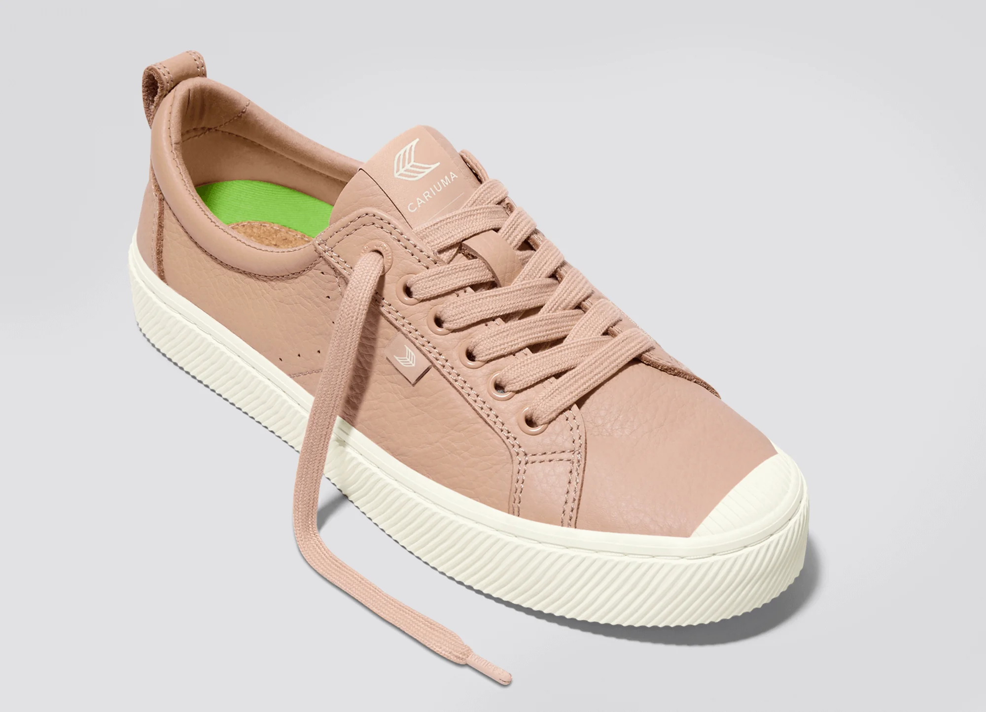 OCA Low Beige Premium Leather Sneaker - Image 5