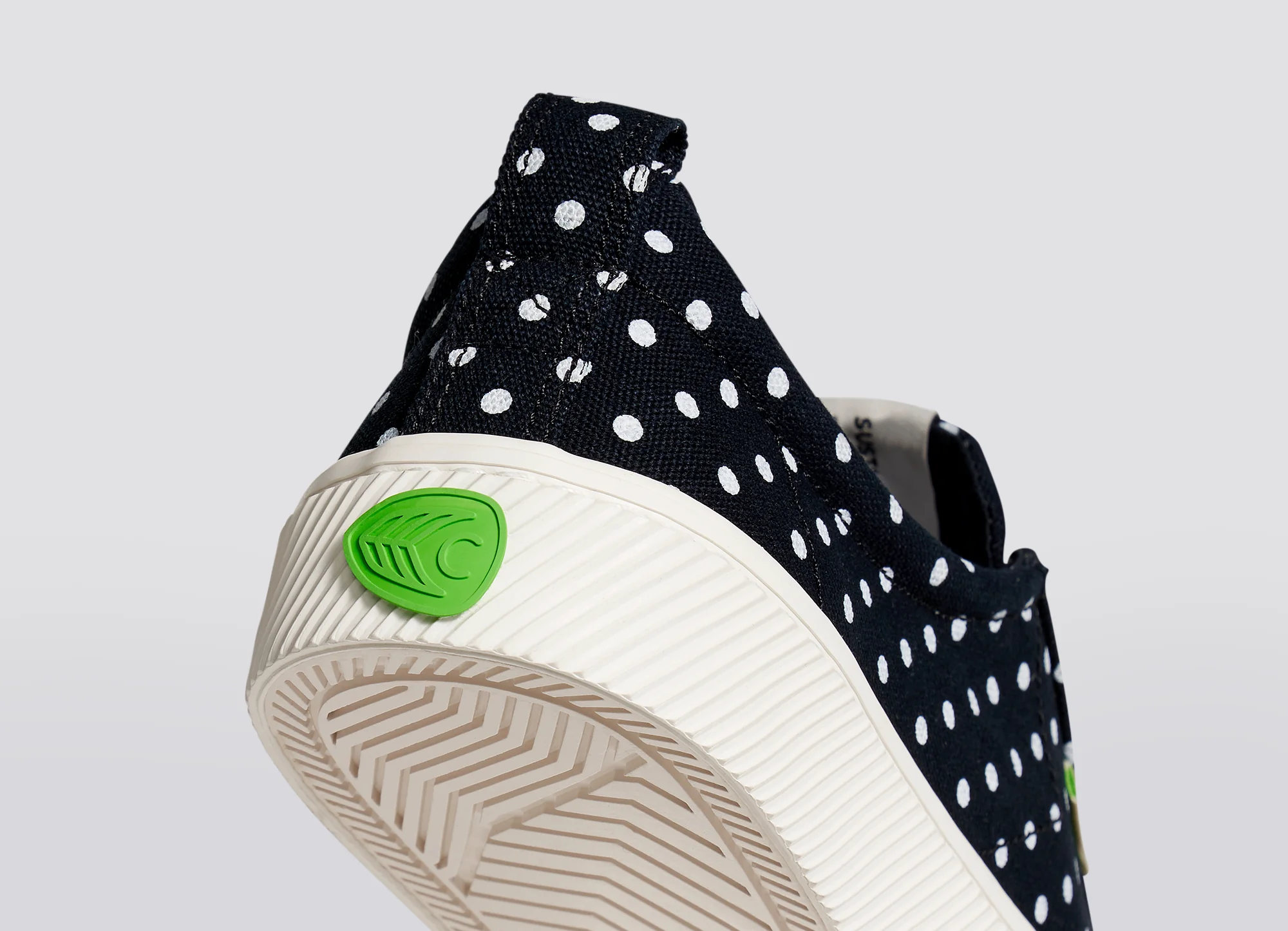 OCA Low Black Canvas White Polka Dots Sneaker - Image 8