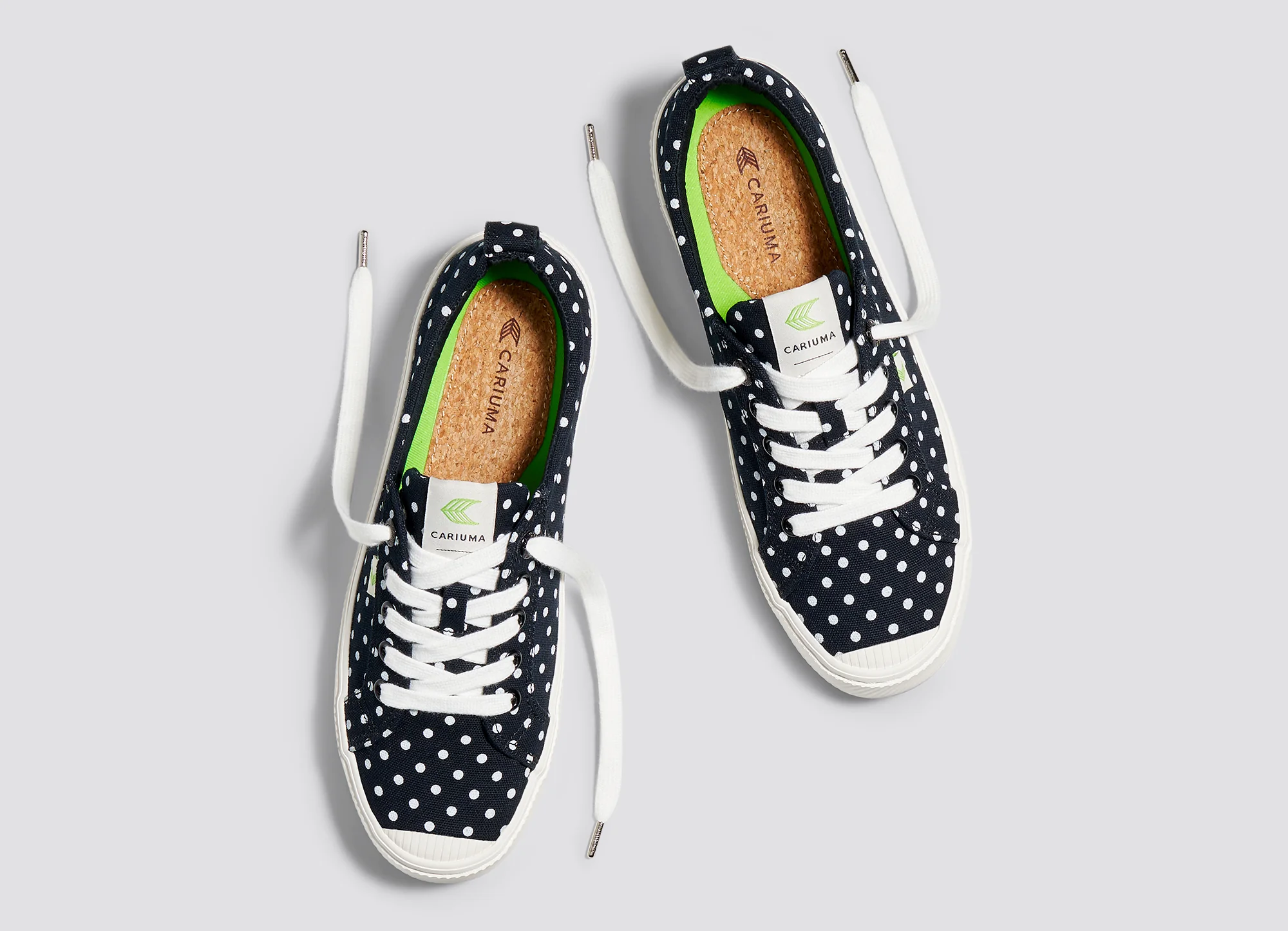 OCA Low Black Canvas White Polka Dots Sneaker - Image 9