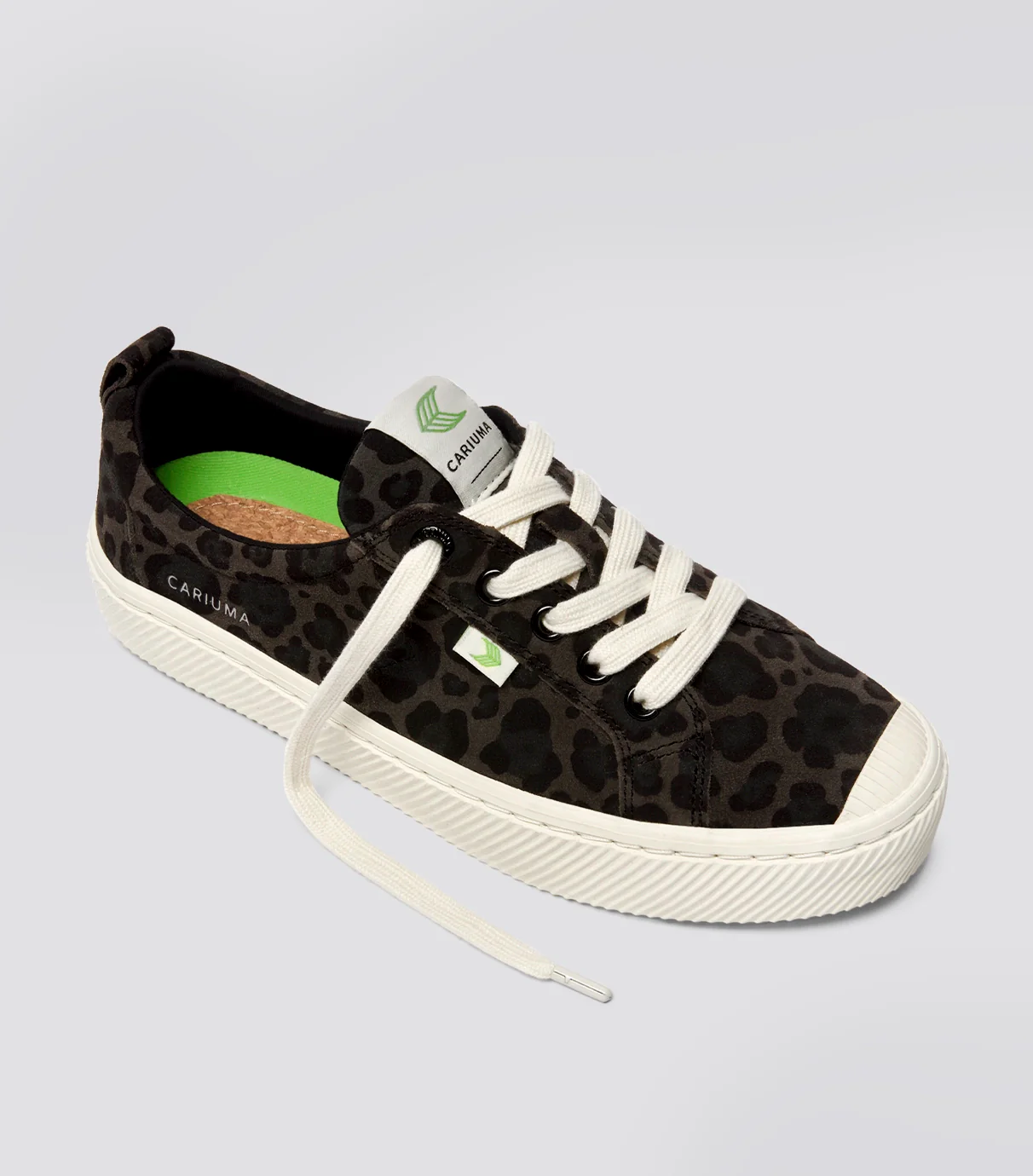 OCA Low Black Jaguar Print Suede Sneaker - Image 3