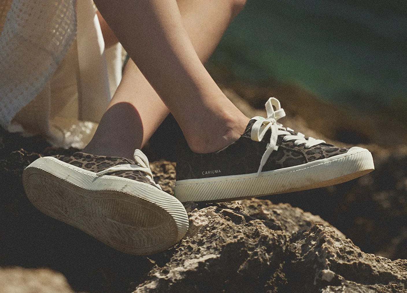 OCA Low Black Jaguar Print Suede Sneaker - Image 6