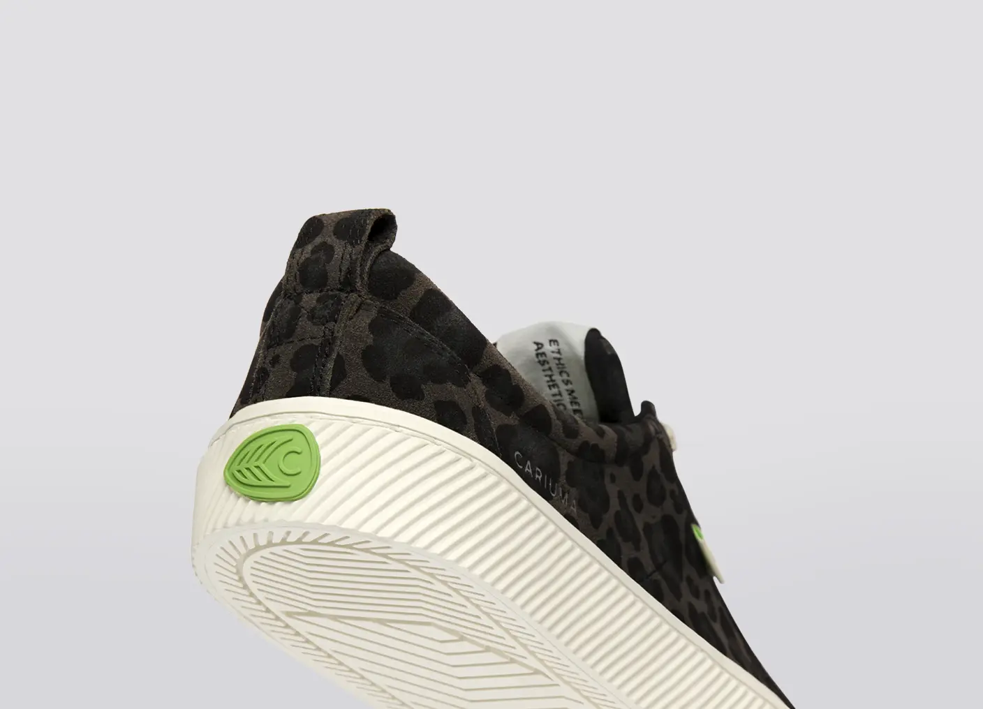 OCA Low Black Jaguar Print Suede Sneaker - Image 8