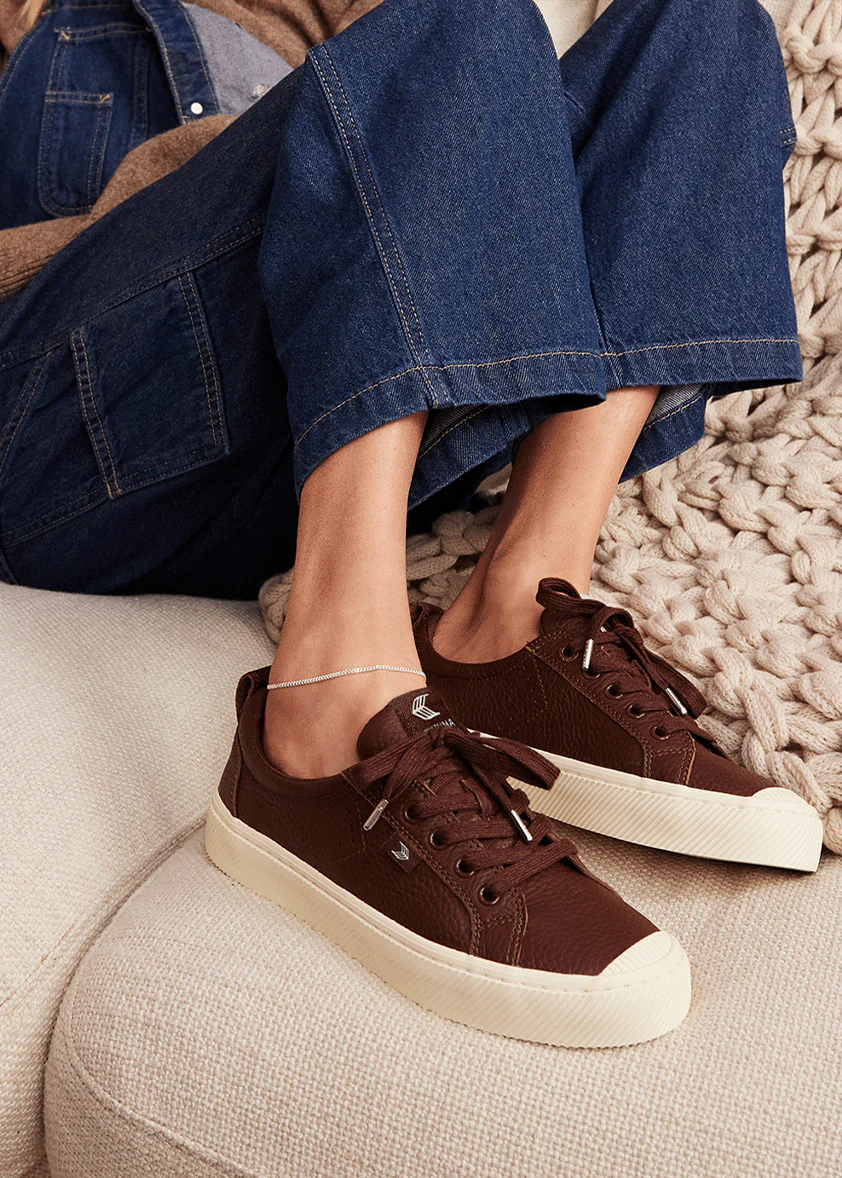 OCA Low Brown Premium Leather Sneaker - Image 6