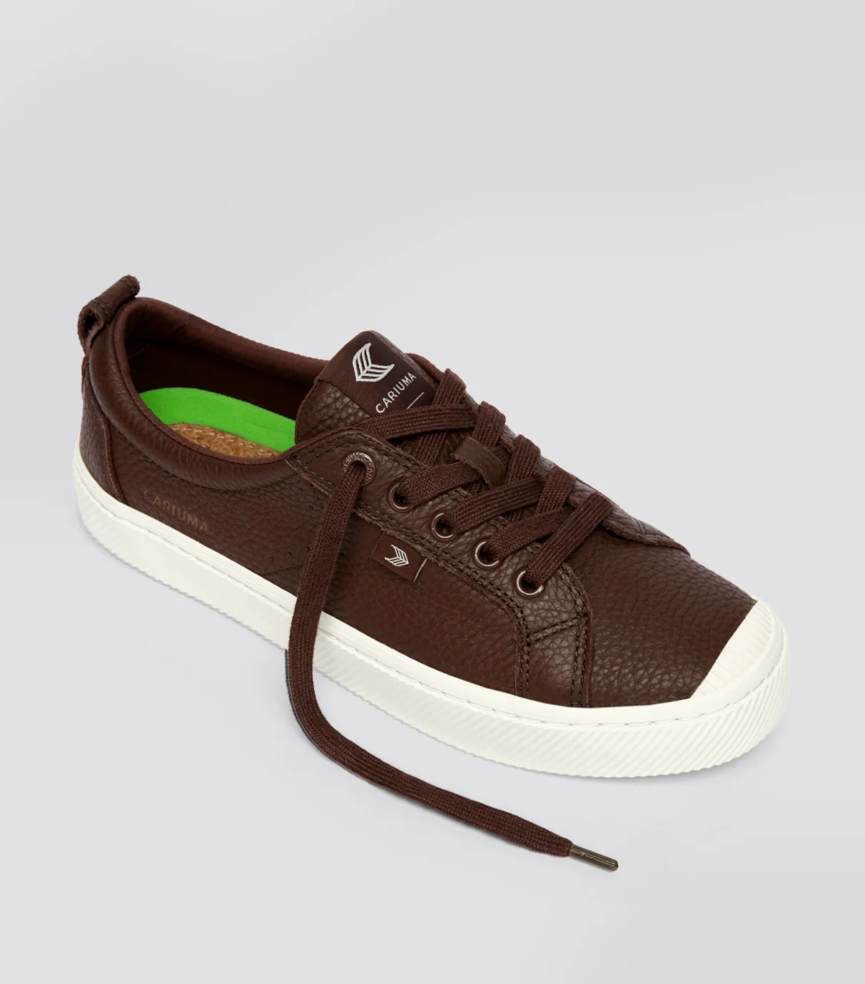 OCA Low Coffee Brown Premium Leather Sneaker - Image 2
