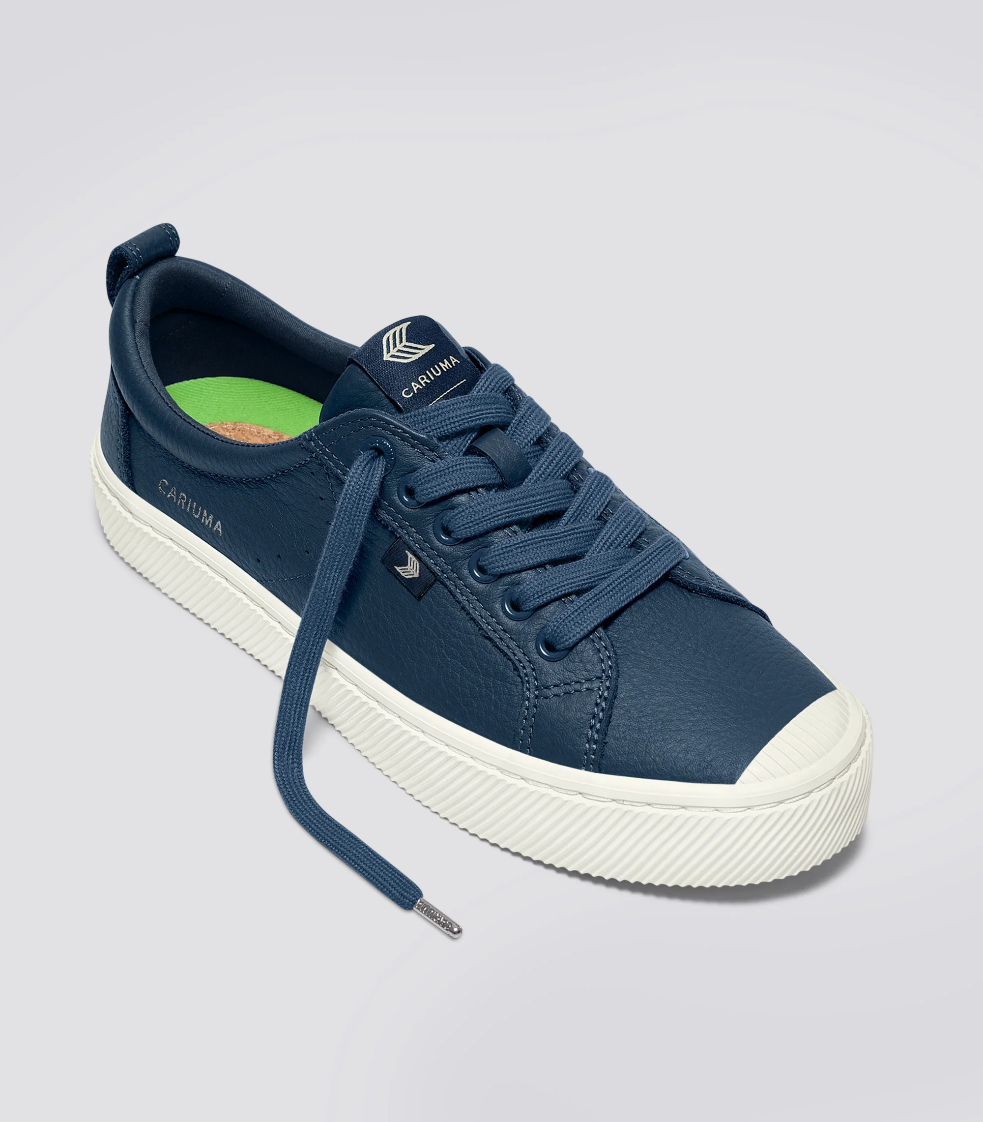 OCA Low Dark Denim Premium Leather Sneaker - Image 2