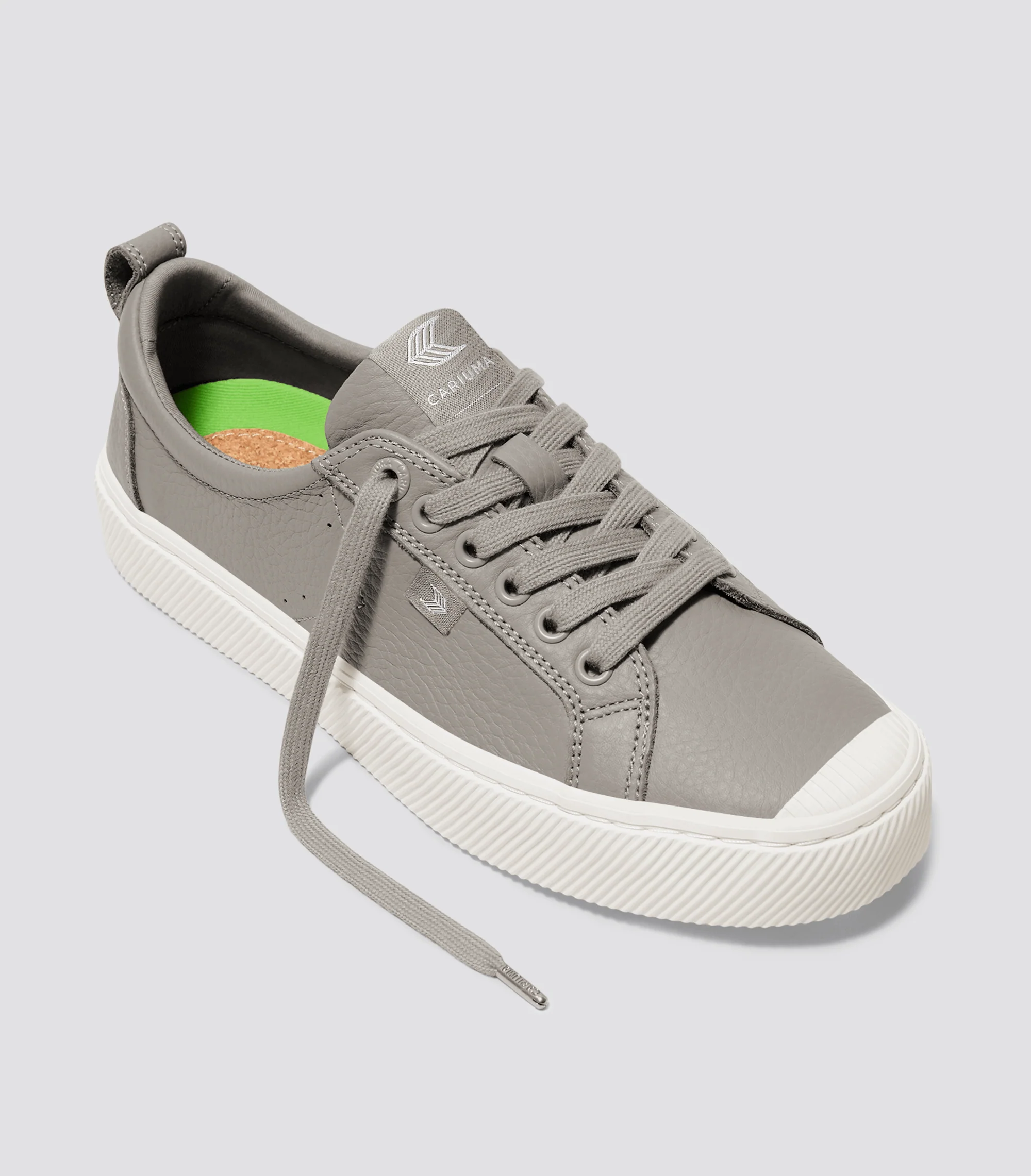 OCA Low Grey Premium Leather Sneaker - Image 3