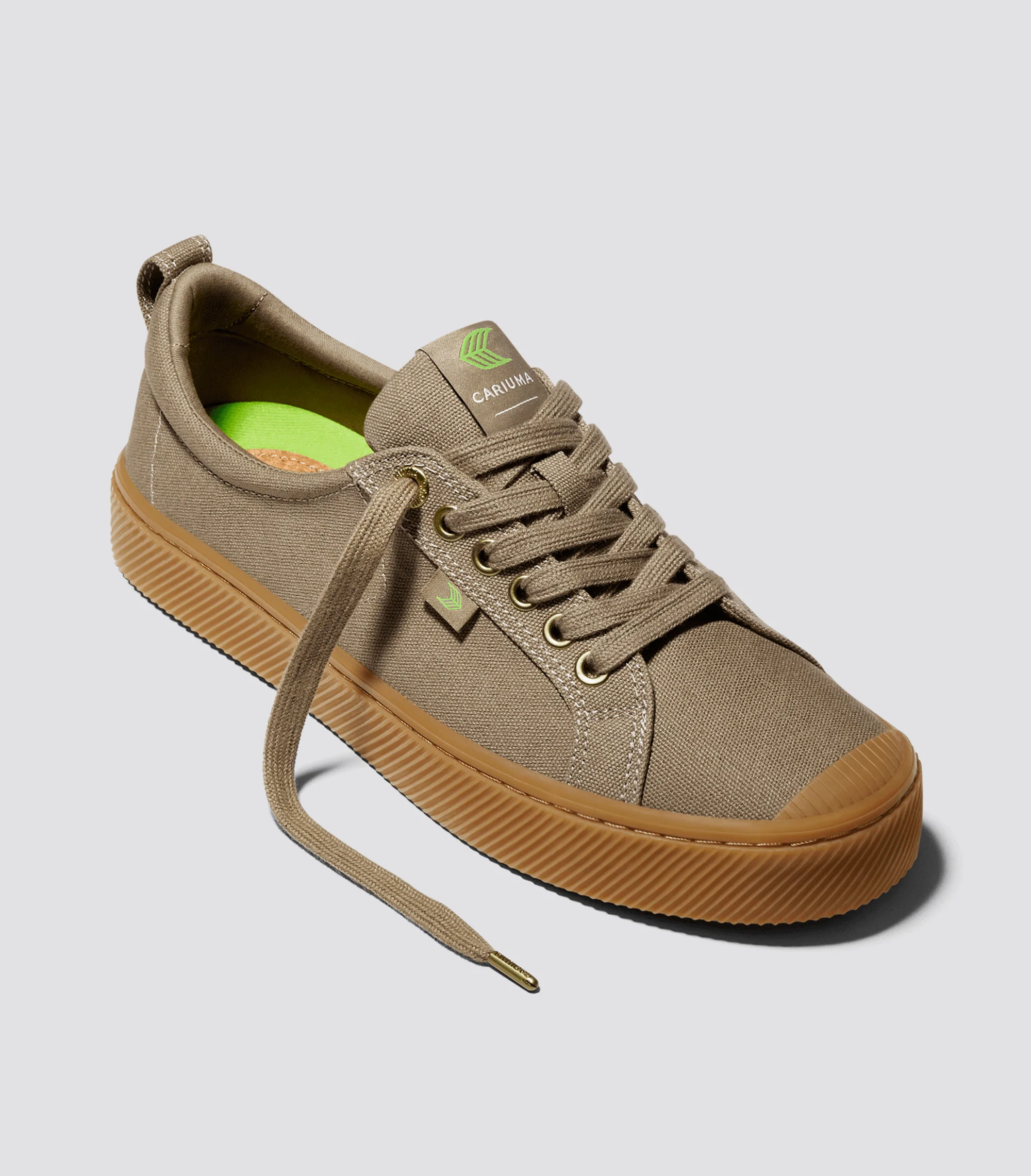 OCA Low Gum Burnt Sand Canvas Sneaker - Image 2
