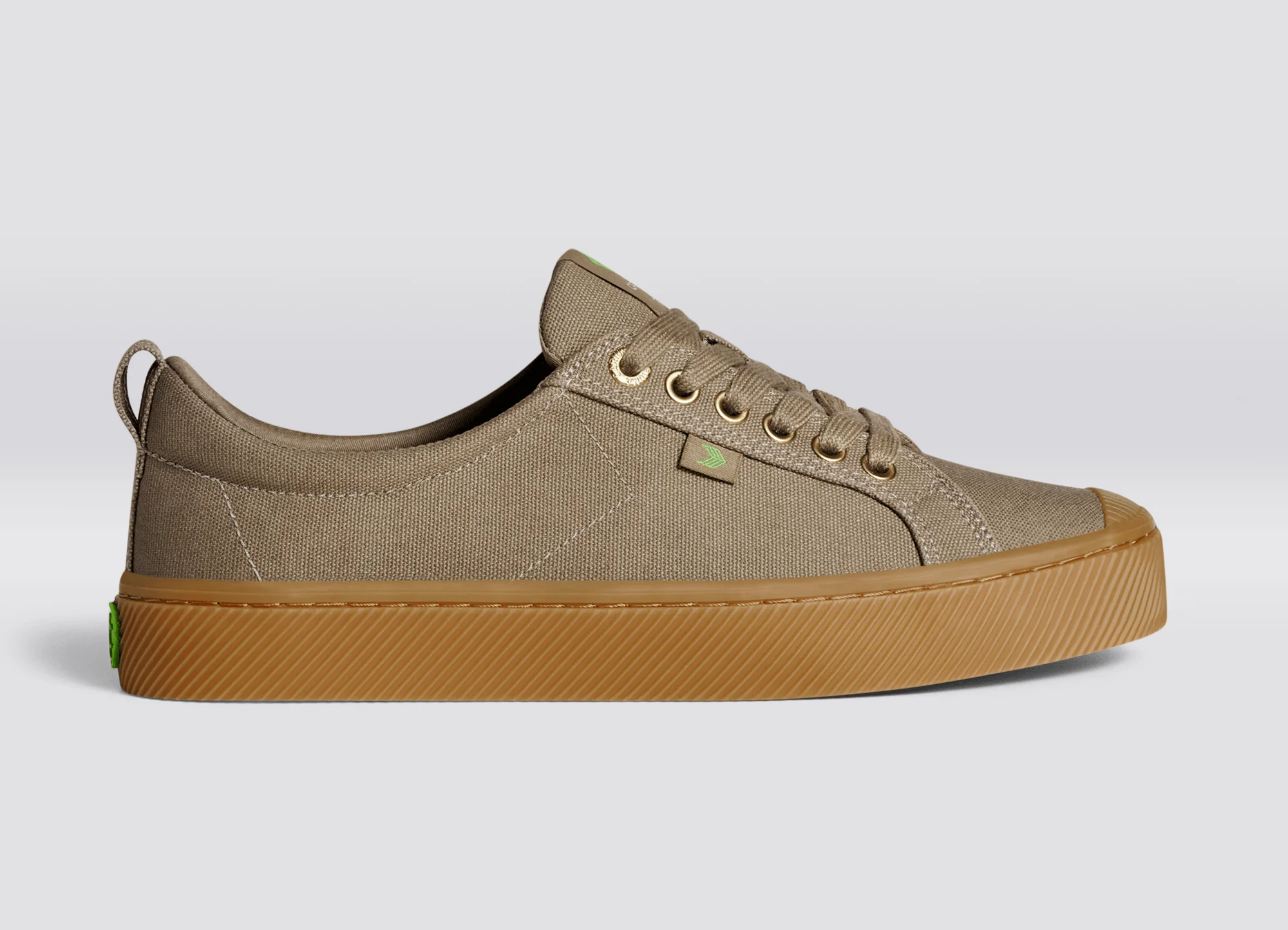 OCA Low Gum Burnt Sand Canvas Sneaker - Image 4
