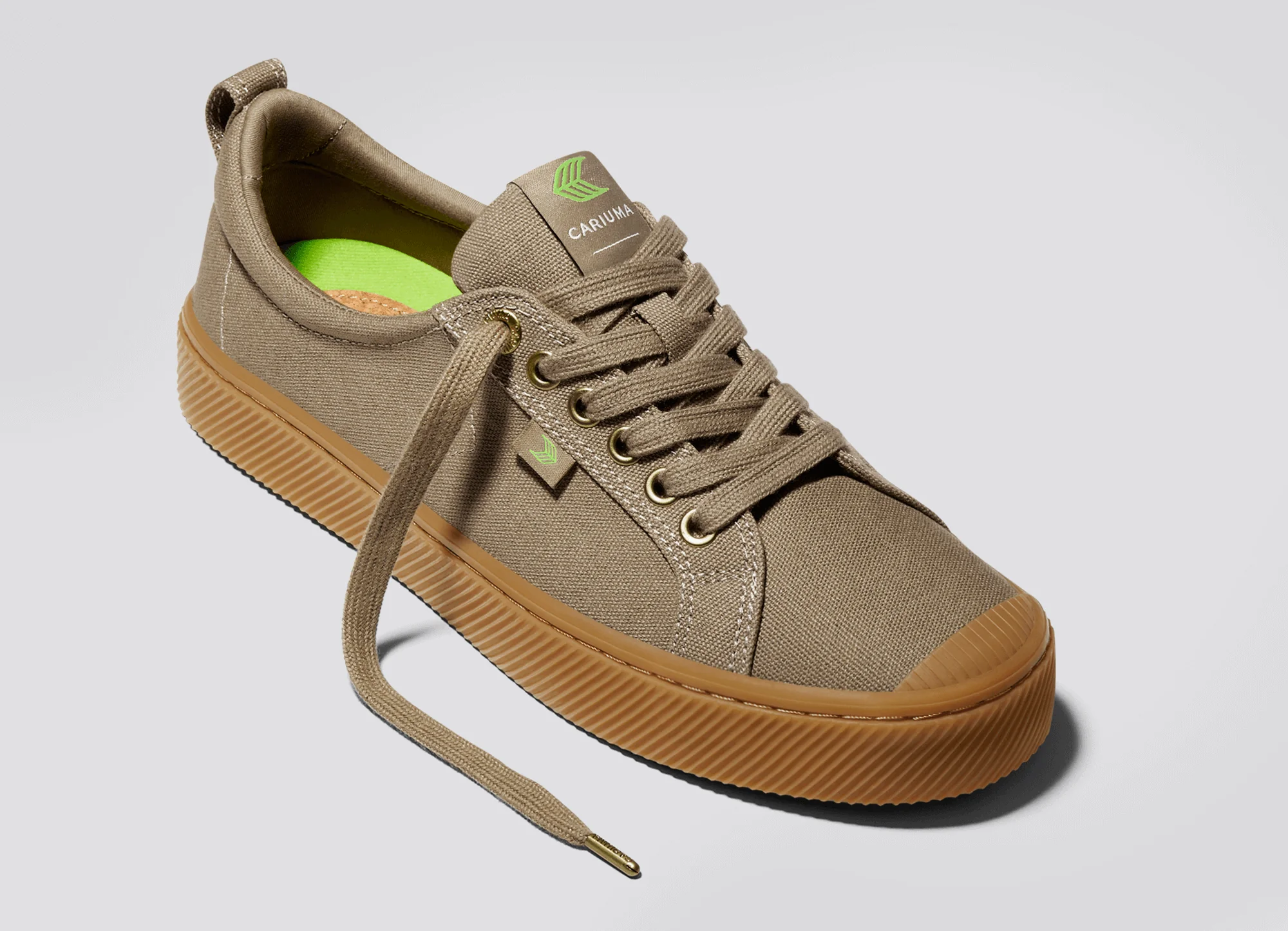 OCA Low Gum Burnt Sand Canvas Sneaker - Image 5
