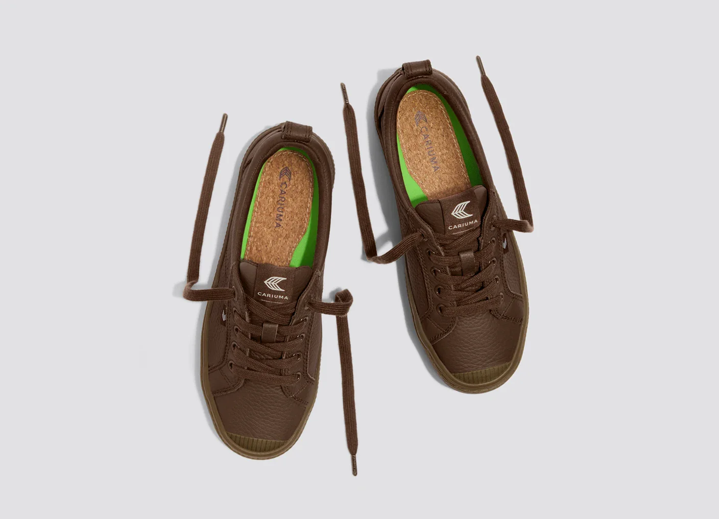 OCA Low Gum Downtown Brown Premium Leather Sneaker - Image 9
