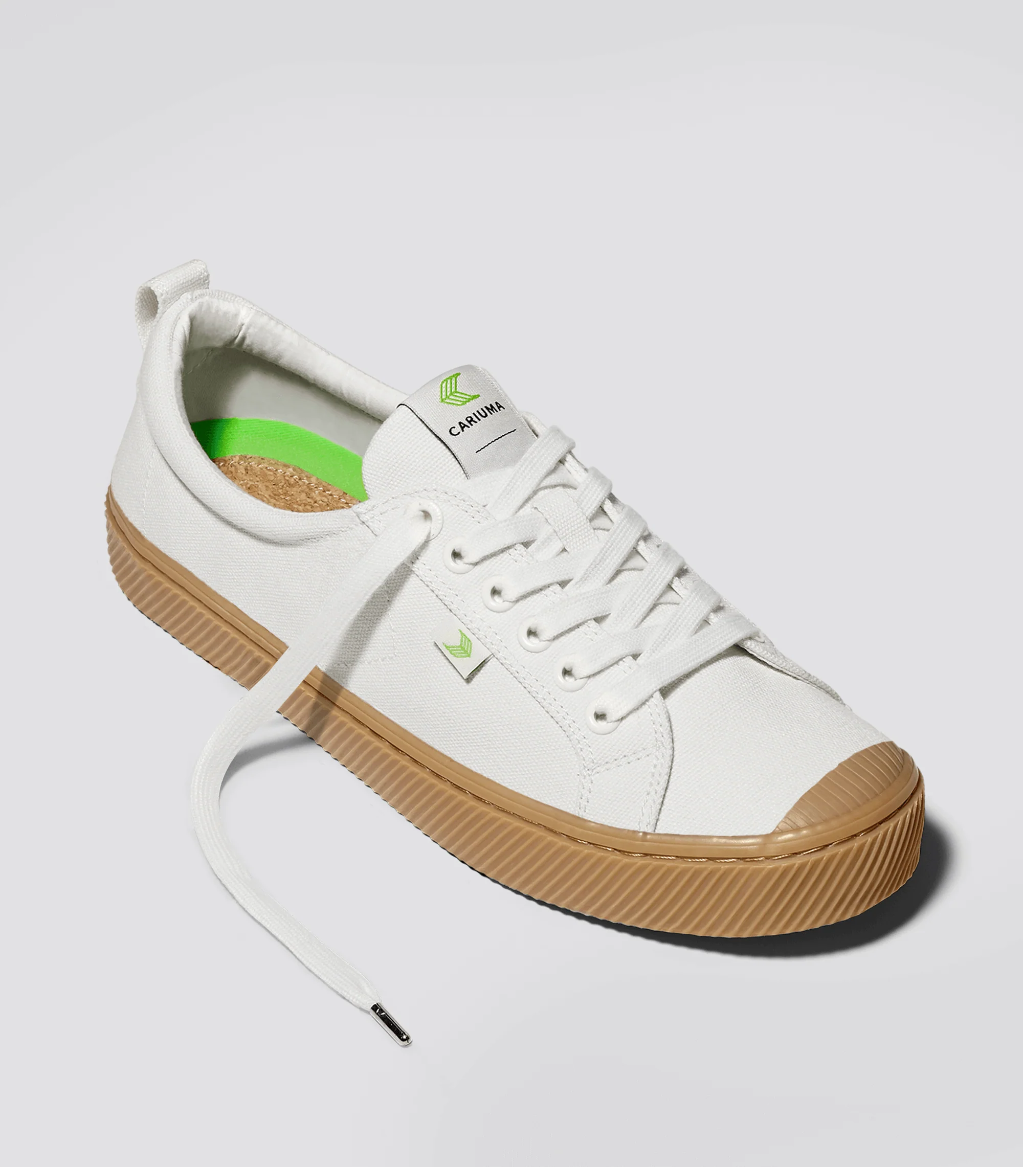 OCA Low Gum Off-White Canvas Sneaker - Image 2
