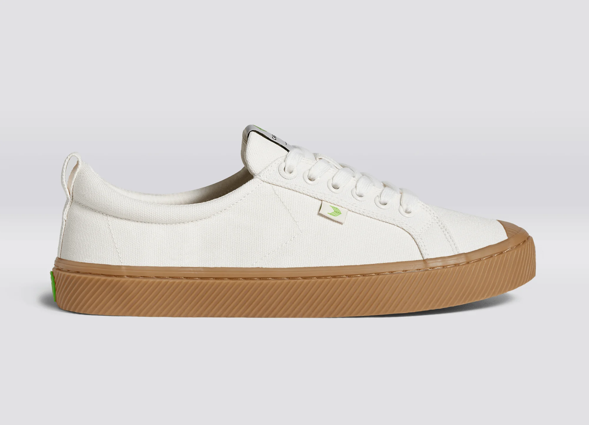 OCA Low Gum Off-White Canvas Sneaker - Image 4