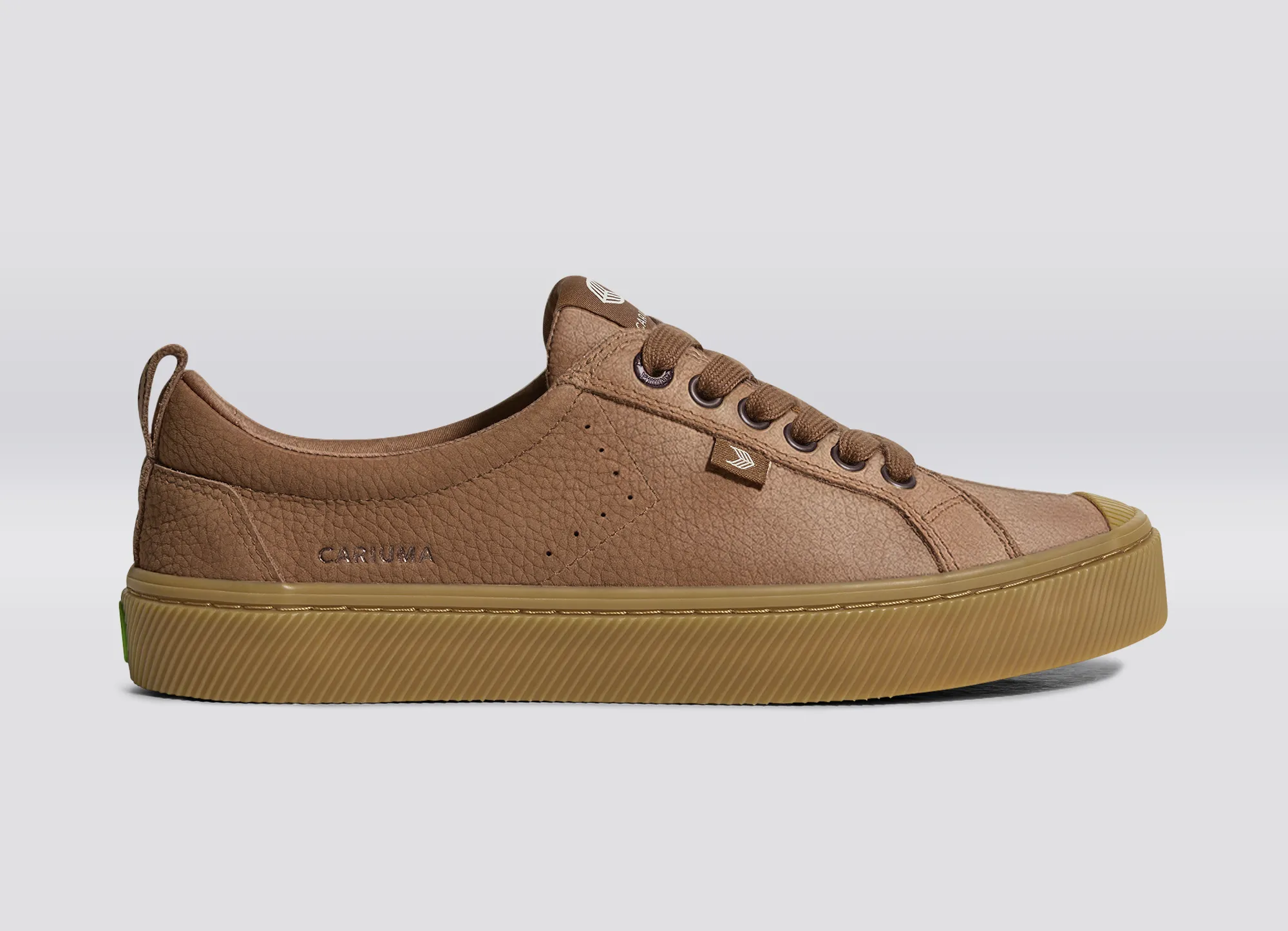 OCA Low Gum Sienna Brown Premium Leather Sneaker - Image 4