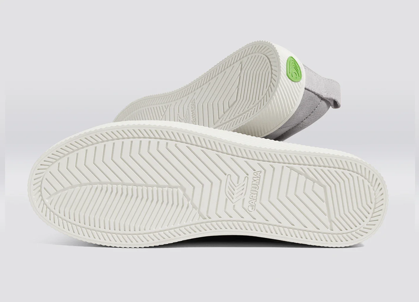 OCA Low Light Grey Canvas Vintage White Suede Sneaker - Image 7