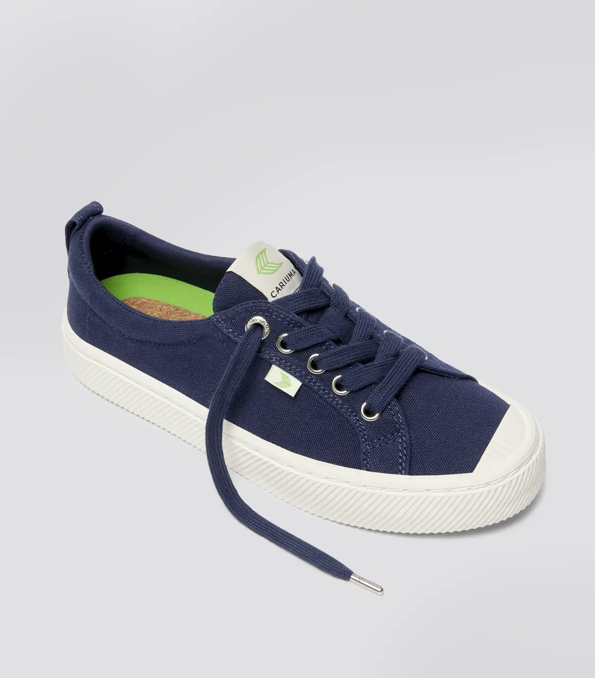 OCA Low Marine Blue Canvas Sneaker - Image 2