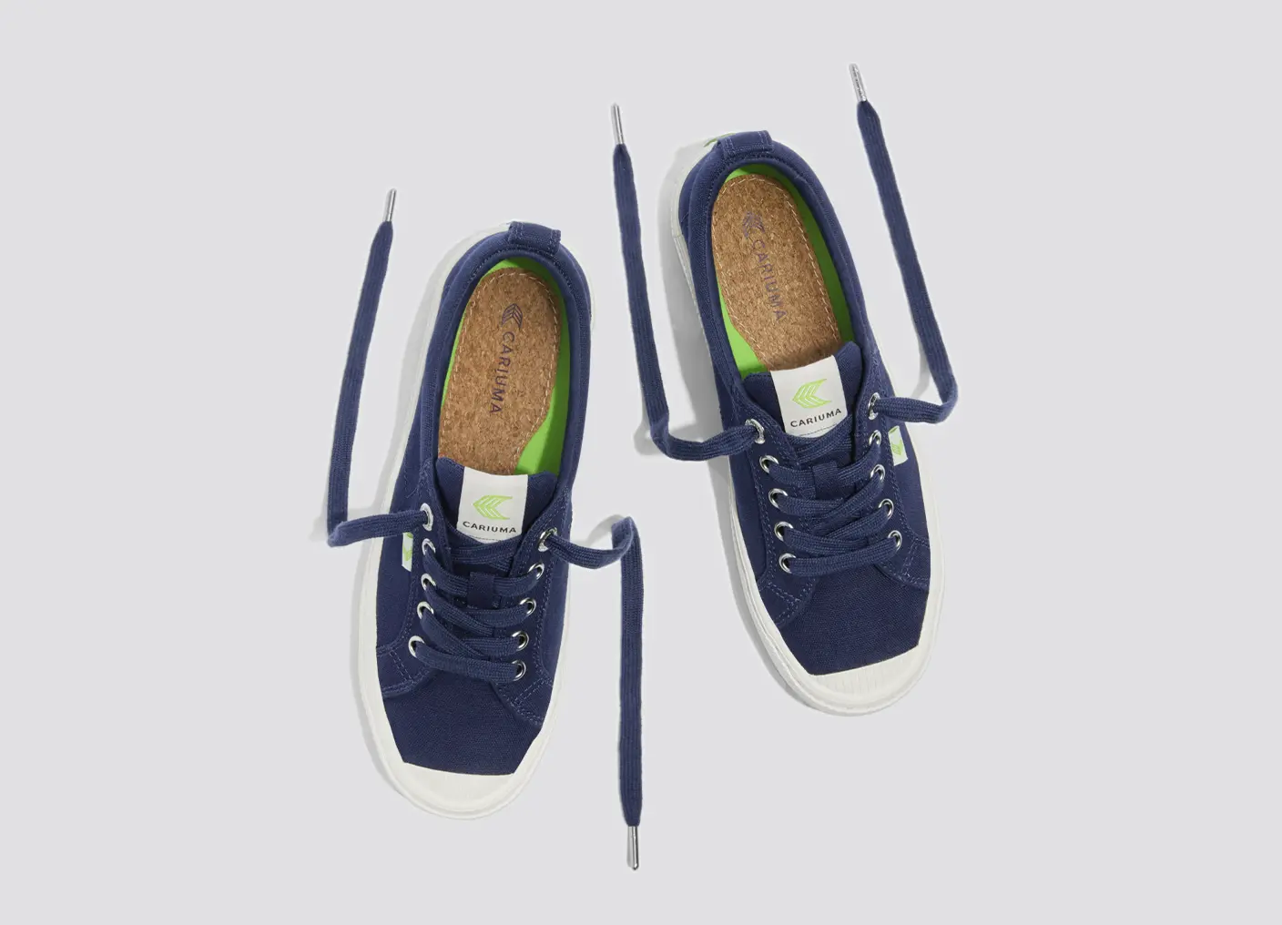 OCA Low Marine Blue Canvas Sneaker - Image 9