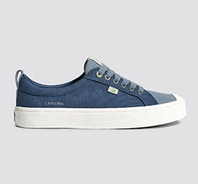 OCA Low Shadow Blue Canvas Mirage Blue Suede Sneaker - Image 11