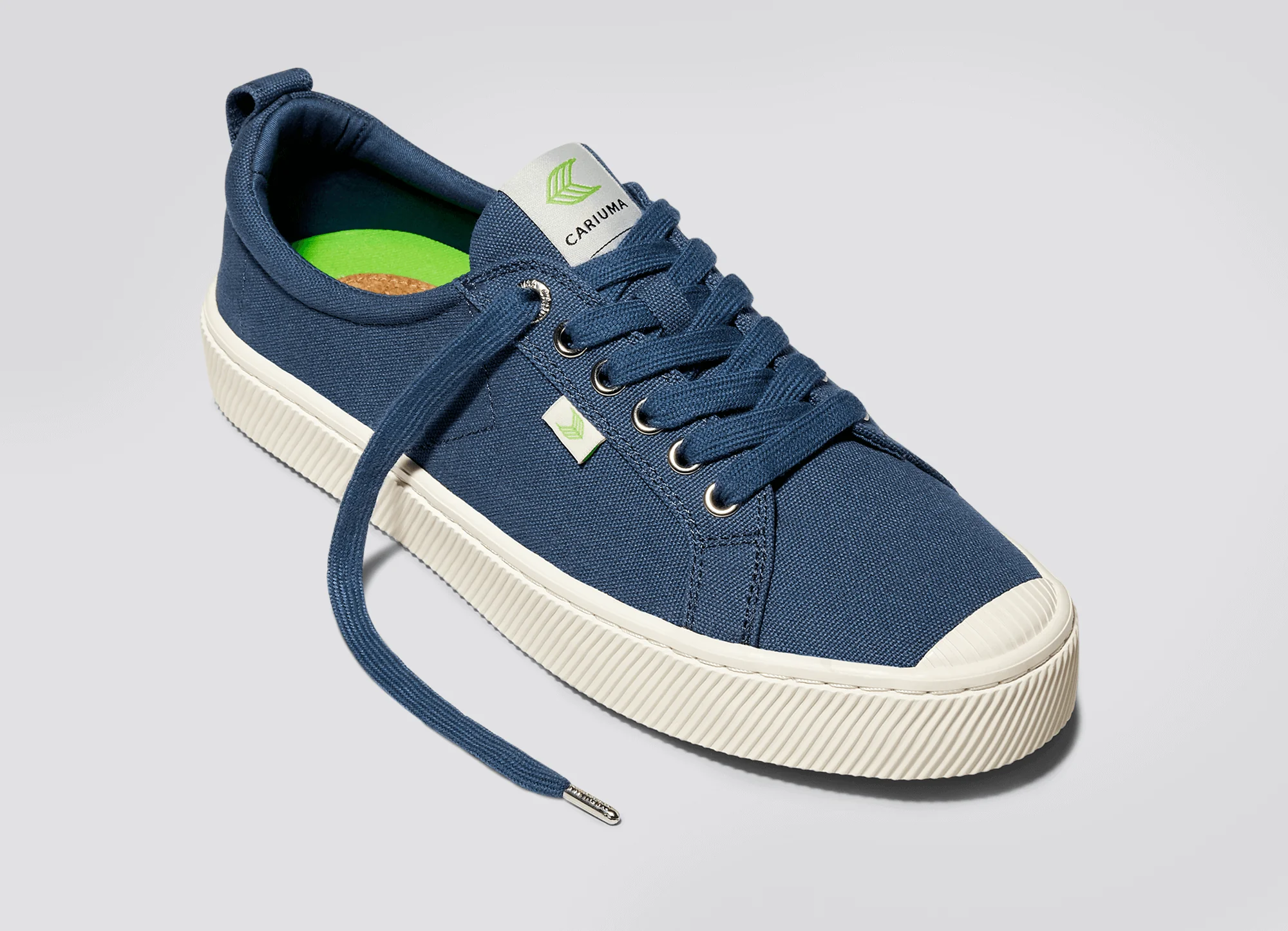 OCA Low Shadow Blue Canvas Sneaker - Image 5