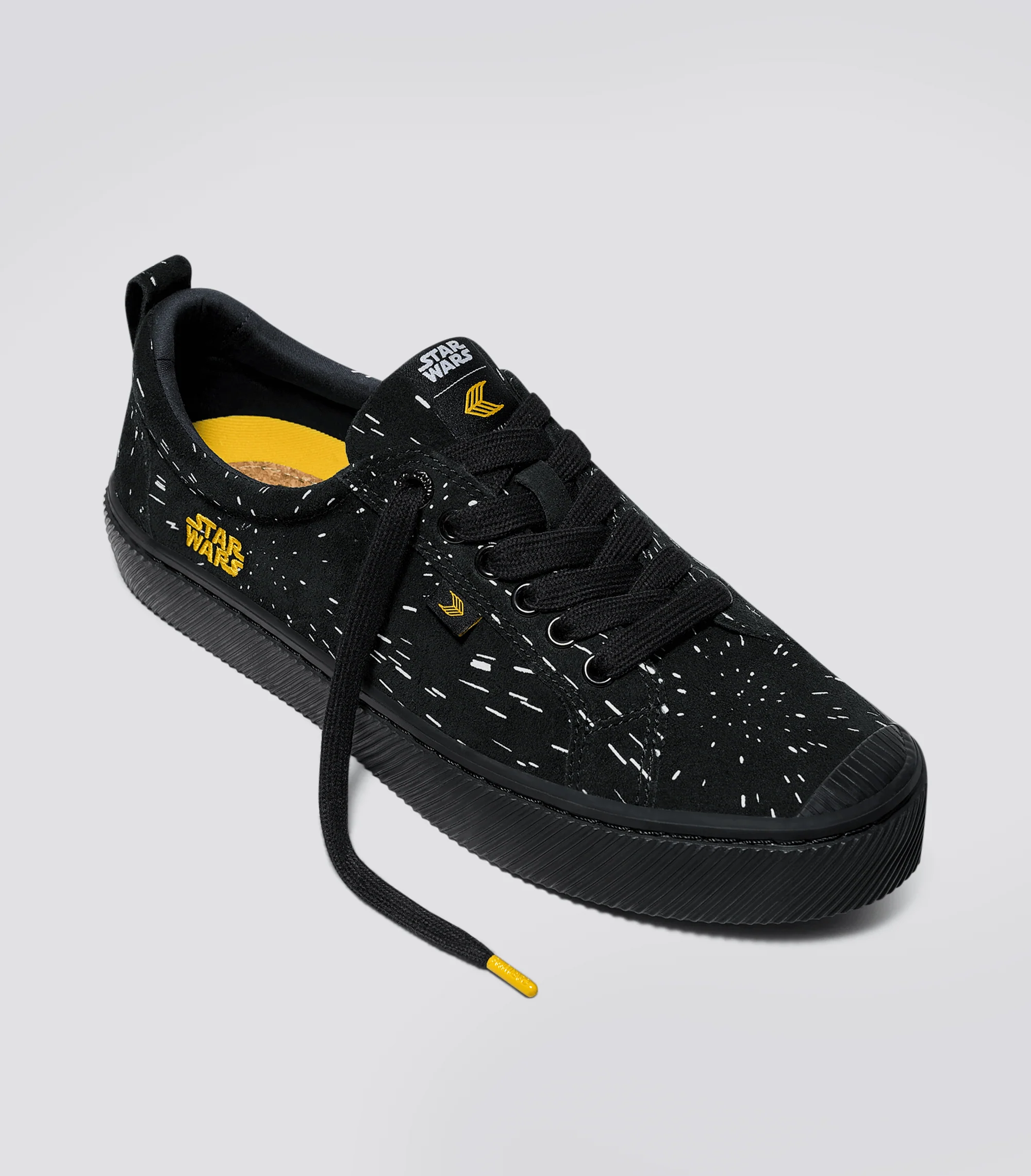 Oca Low Star Wars Collab Light Speed All Black Suede Sneaker - Image 3