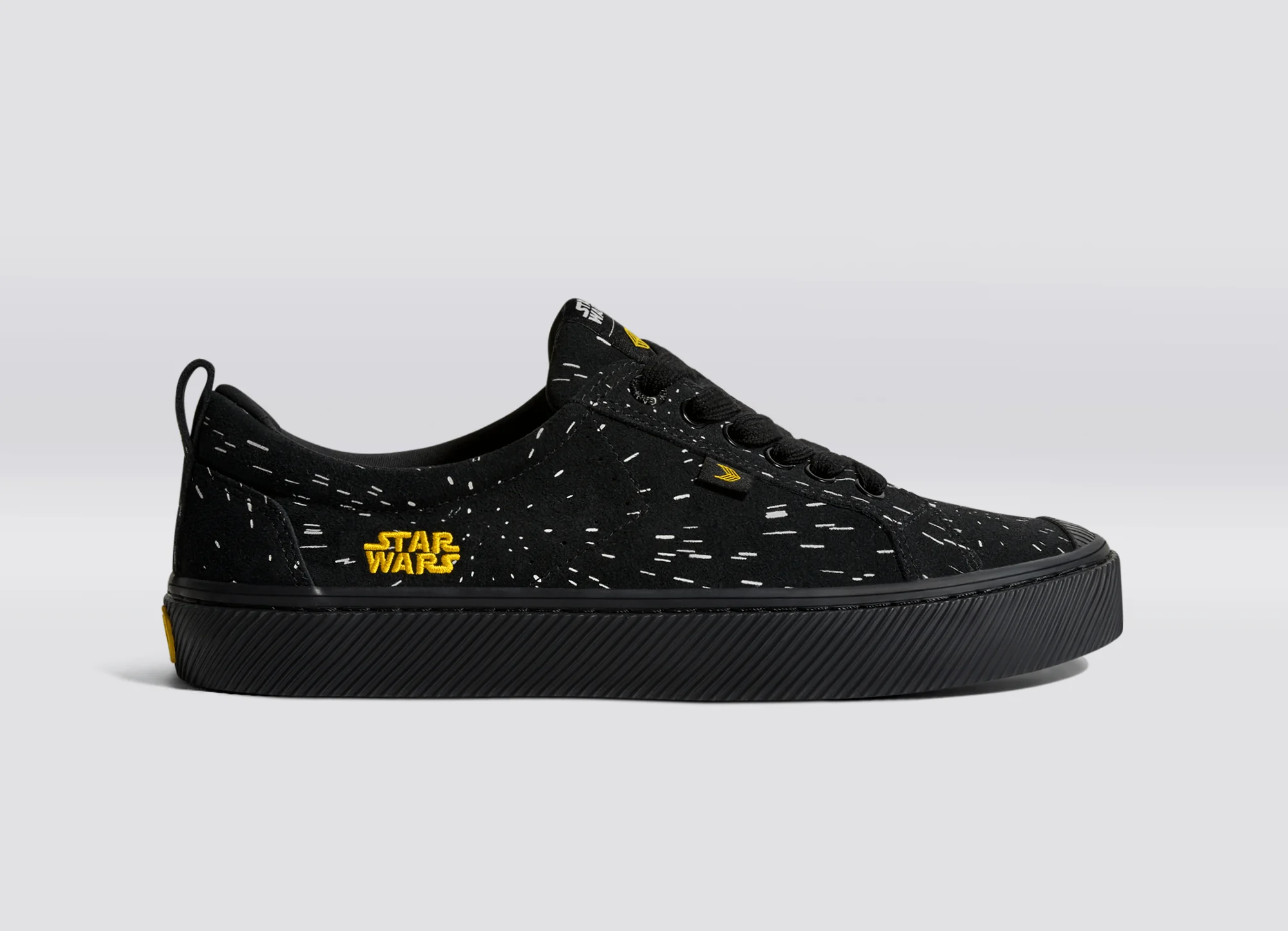 Oca Low Star Wars Collab Light Speed All Black Suede Sneaker - Image 4