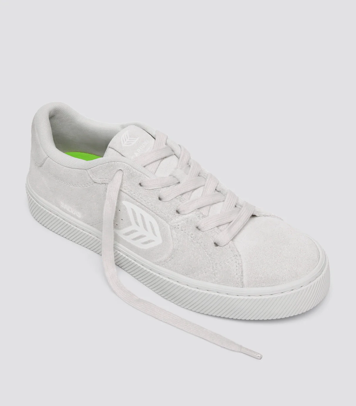 SALVAS All Smoke White Suede Sneaker - Image 2