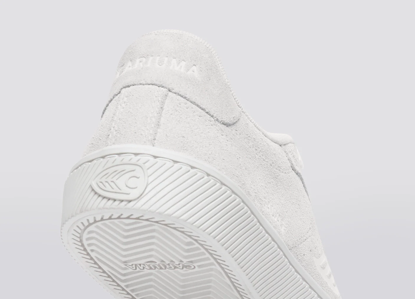 SALVAS All Smoke White Suede Sneaker - Image 7
