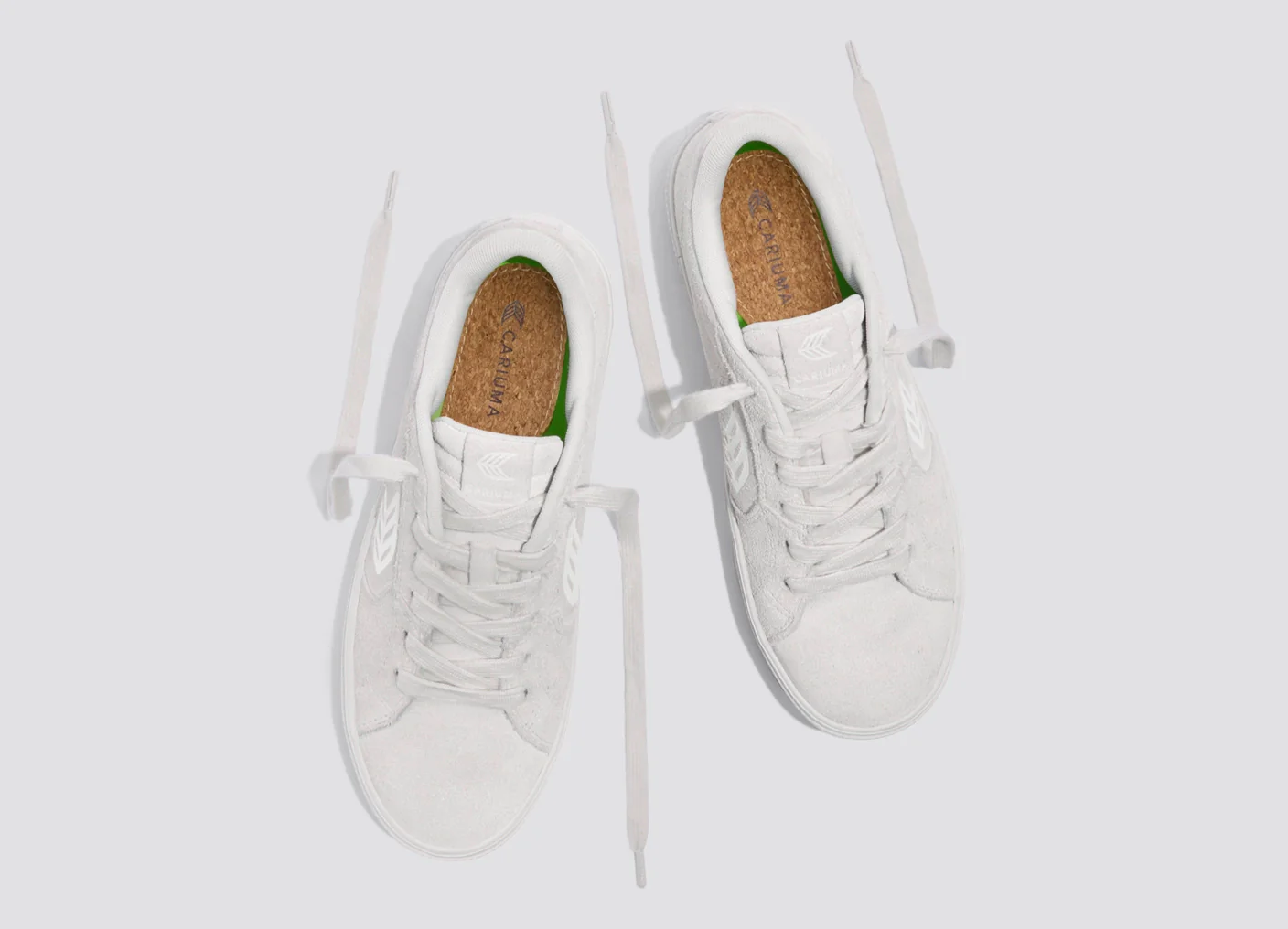 SALVAS All Smoke White Suede Sneaker - Image 8