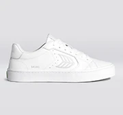 SALVAS White Leather Sneaker - Image 11