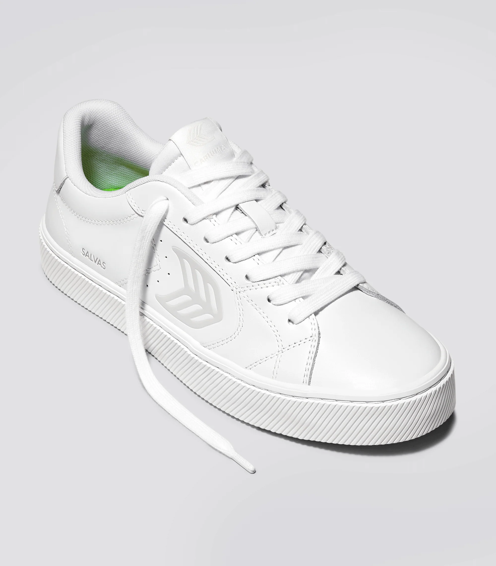 SALVAS White Leather Sneaker - Image 2